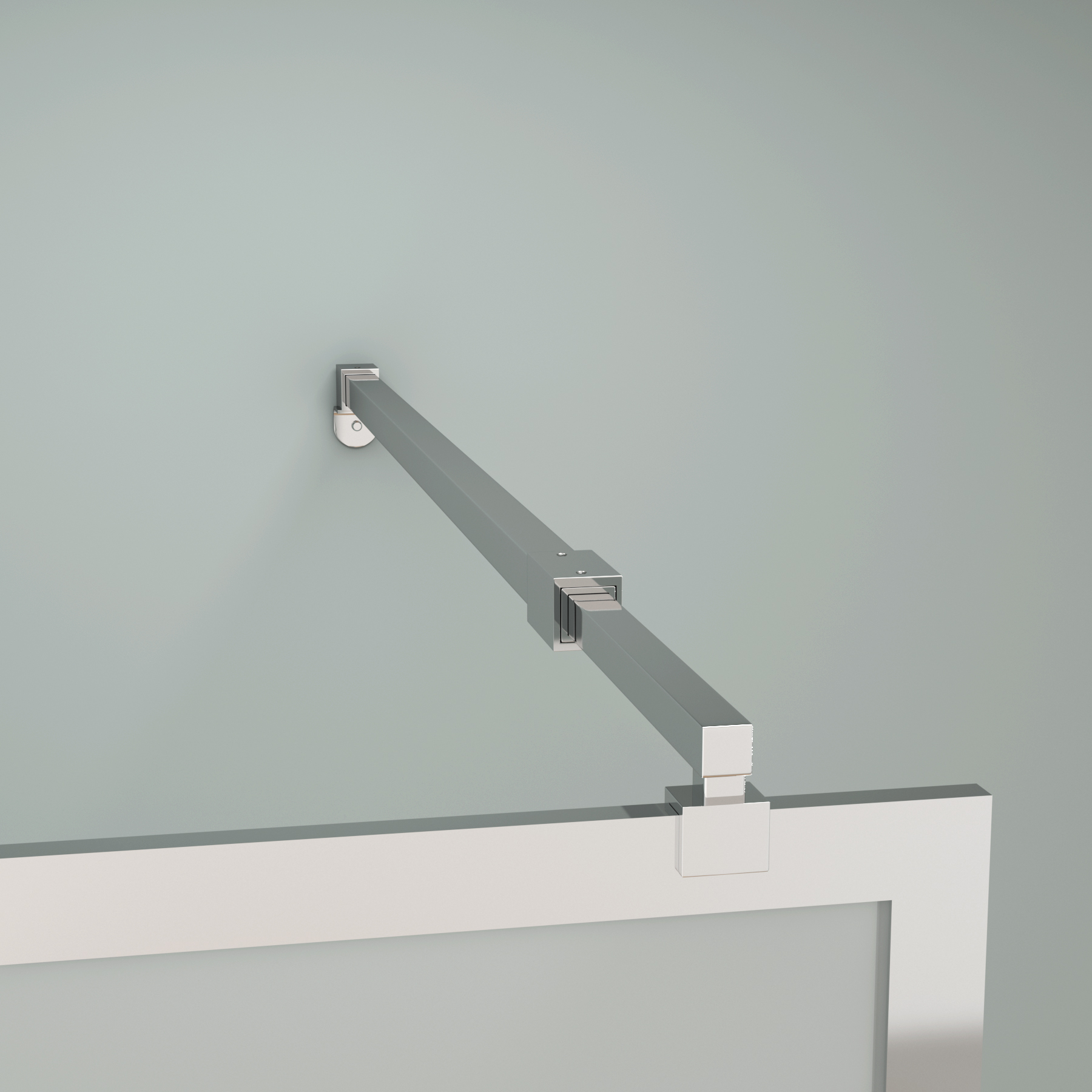 Luxor Walk-In Wet Room Fluted Shower Screen with Chrome Frame 8mm Easy Clean Glass