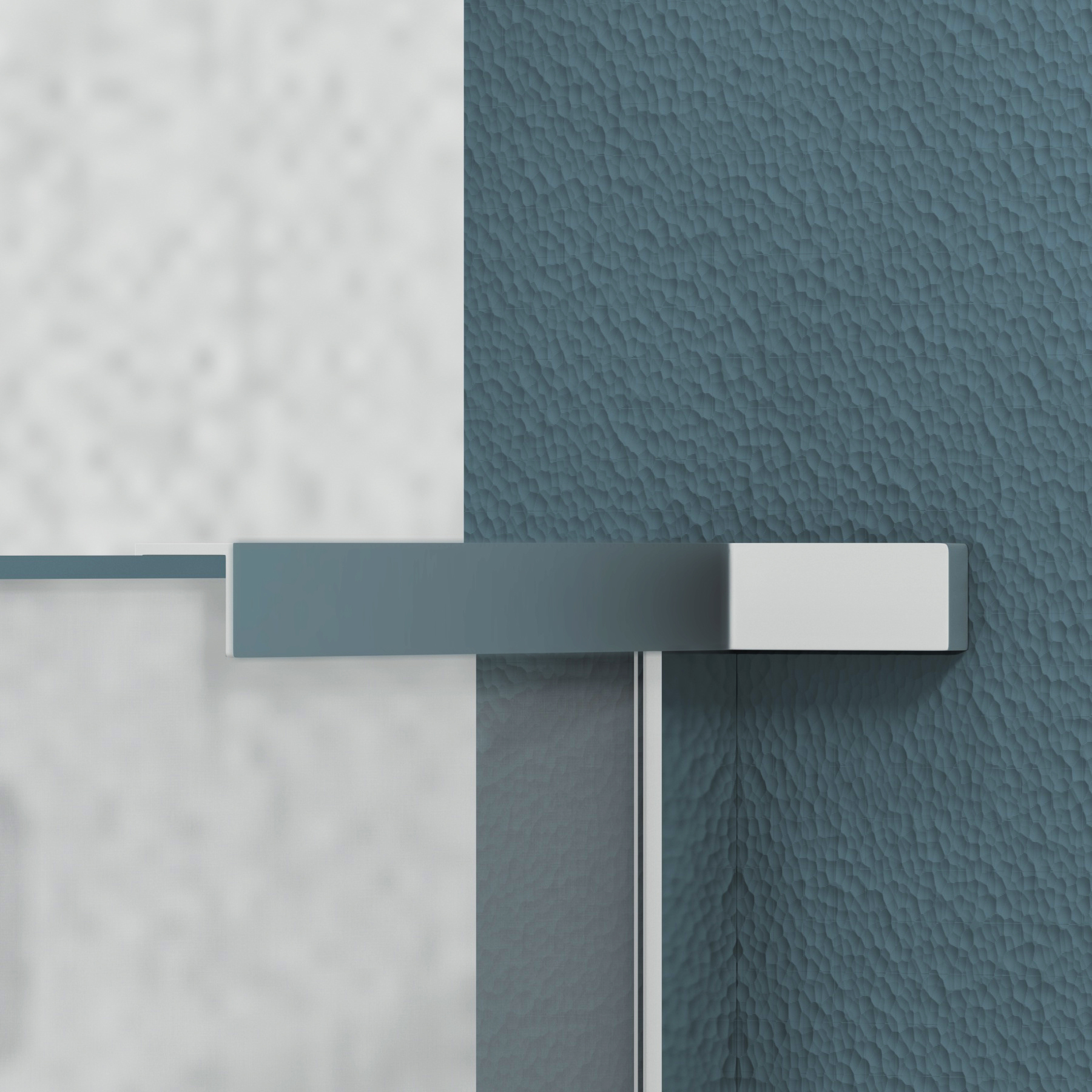 Regal Walk In Wet Room Shower Screen Stainless Steel with Silver Mesh - 10mm Glass