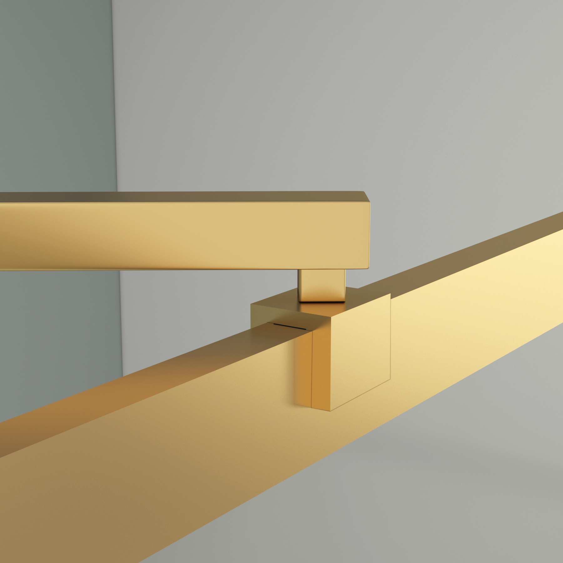 Luxor 2 Sided 1200 x 900mm Walk In Shower Enclosure with Tray & Brushed Brass Frame - 8mm Easy Clean Wet Room