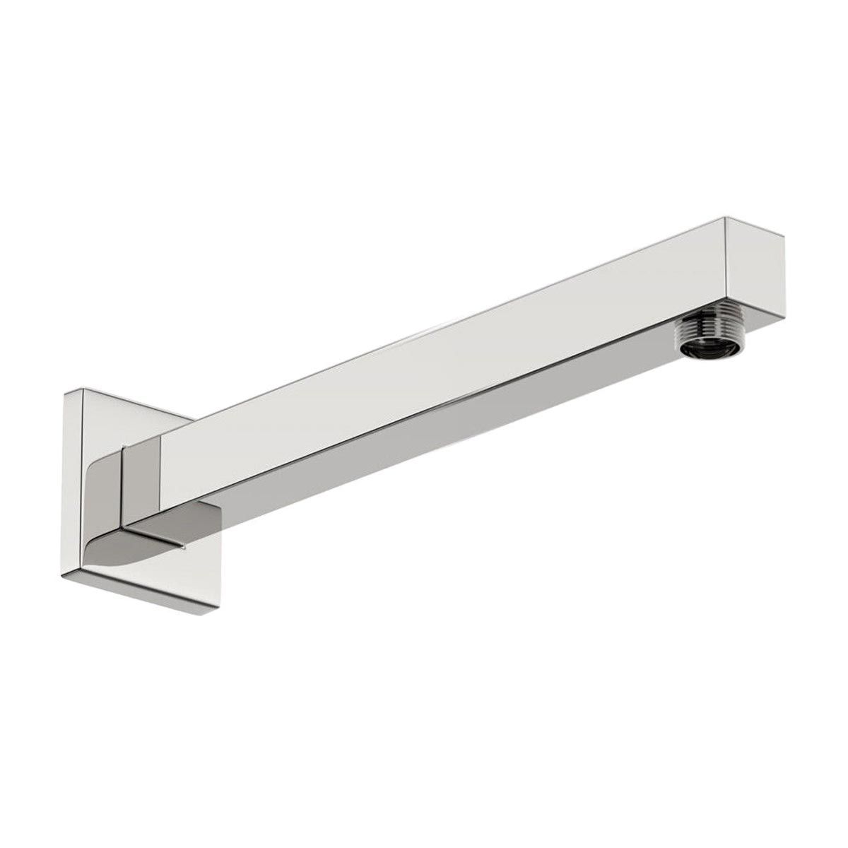 Elegance Square Concealed Thermostatic Valve Shower Mixer with Wall Mounted Arm & Shower Head - Chrome