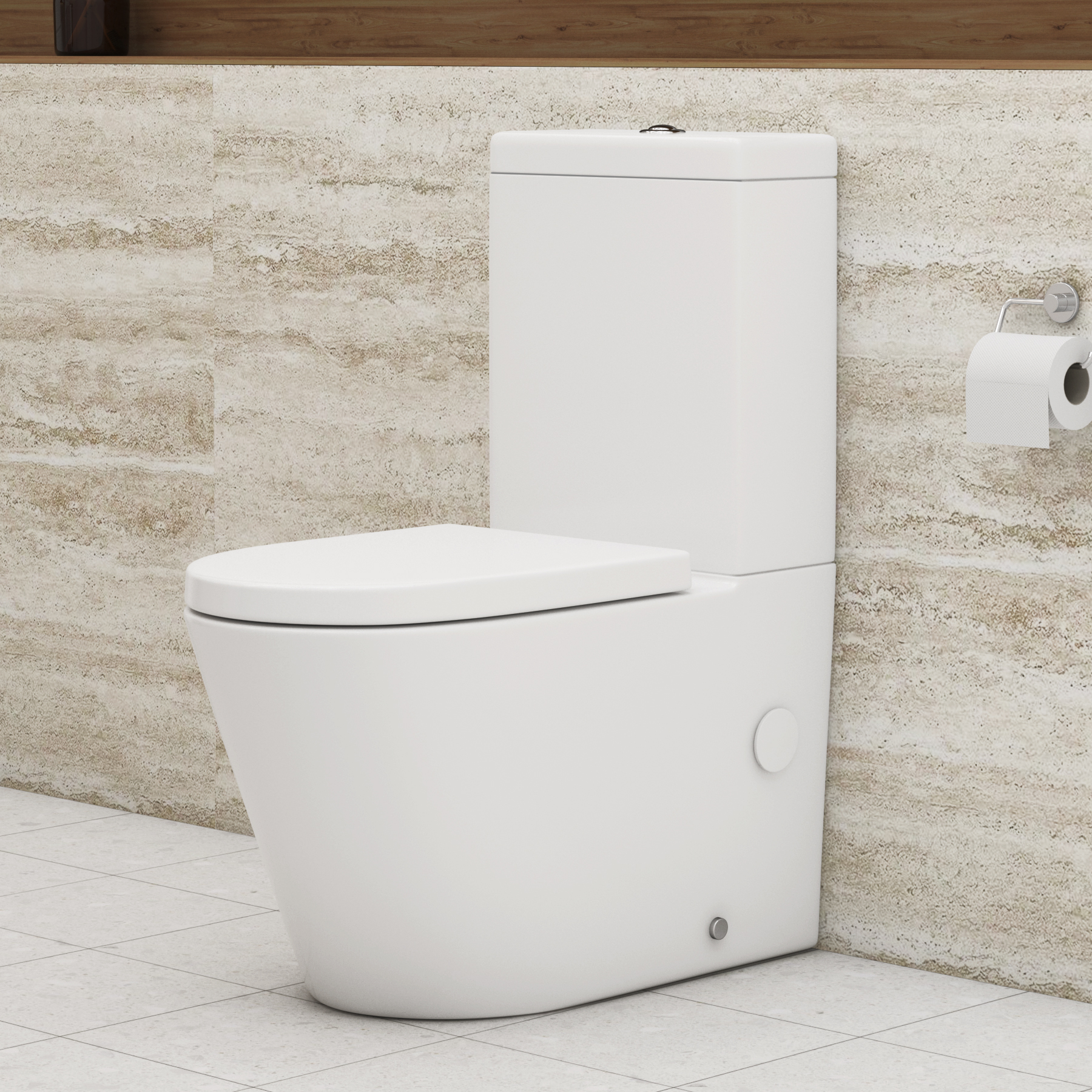 Cloakroom Suite 400mm Indigo Grey Gloss 1 Door Floor Standing Vanity Unit Basin with Cesar Rimless Toilet