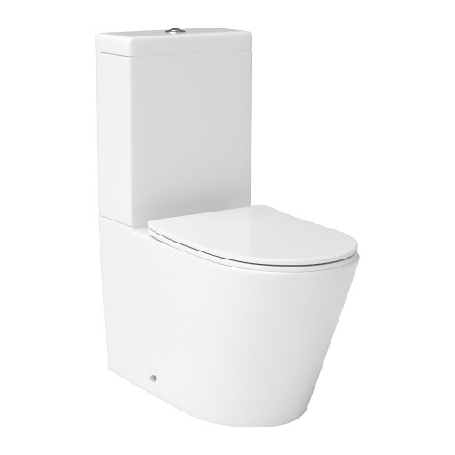 Cloakroom Suite 400mm Indigo Grey Gloss 1 Door Floor Standing Vanity Unit Basin with Cesar Rimless Toilet - Slim