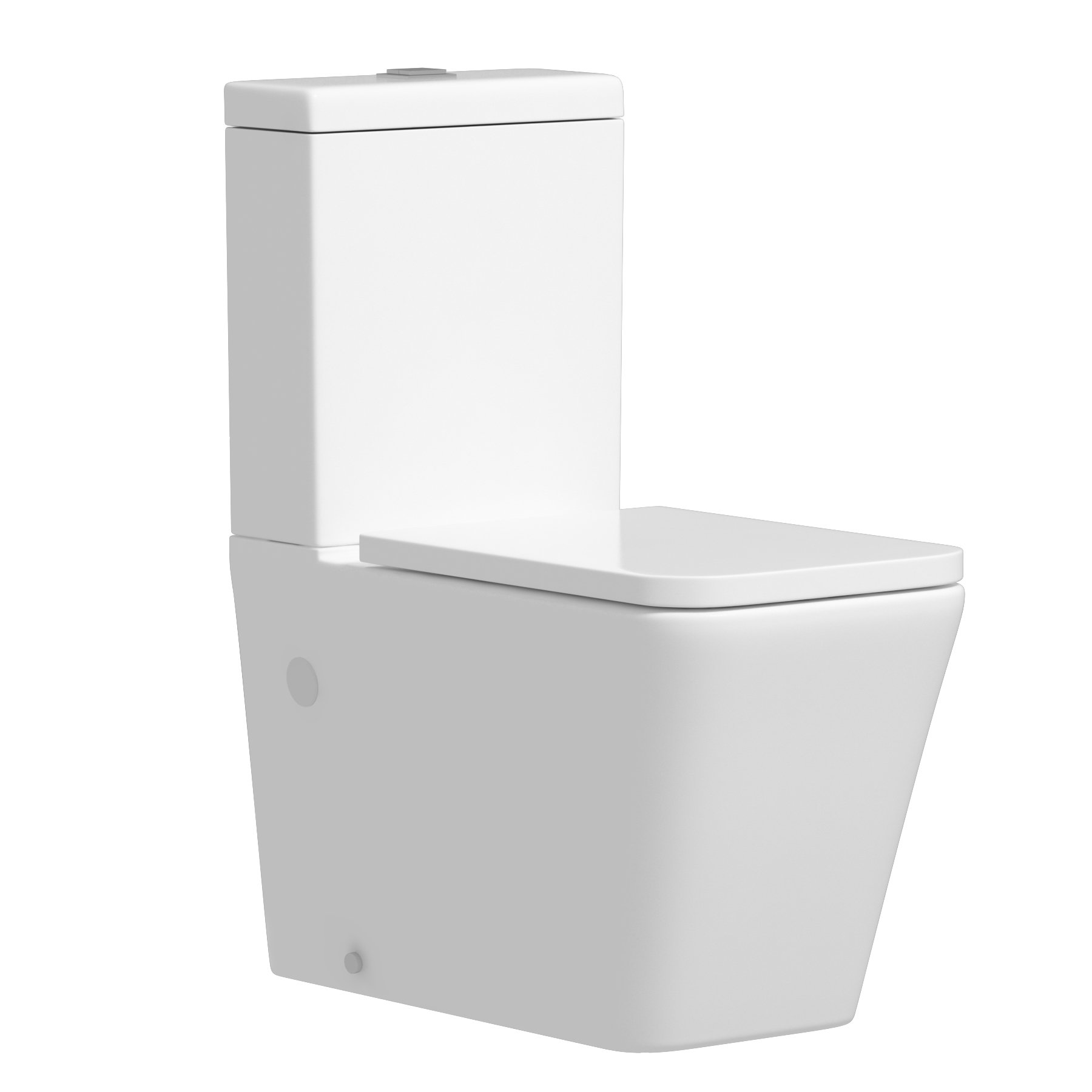 Turin 500mm Gloss White 2-Drawer Vanity Unit with Elena Close Coupled Toilet