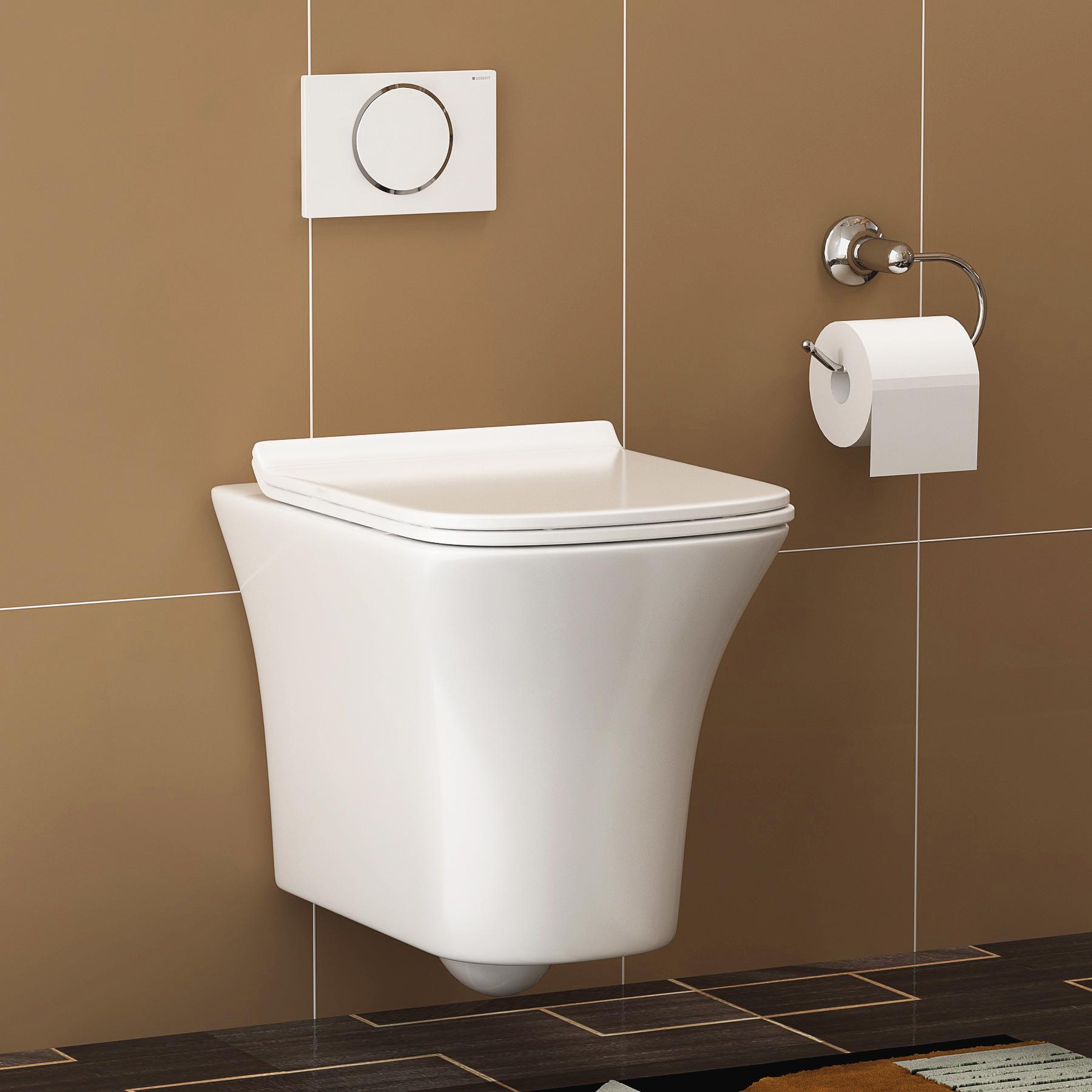 700mm Double Sliding Quadrant Shower Enclosure Suite With Thermostatic Shower + Cube Toilet & Wall Hung Unit