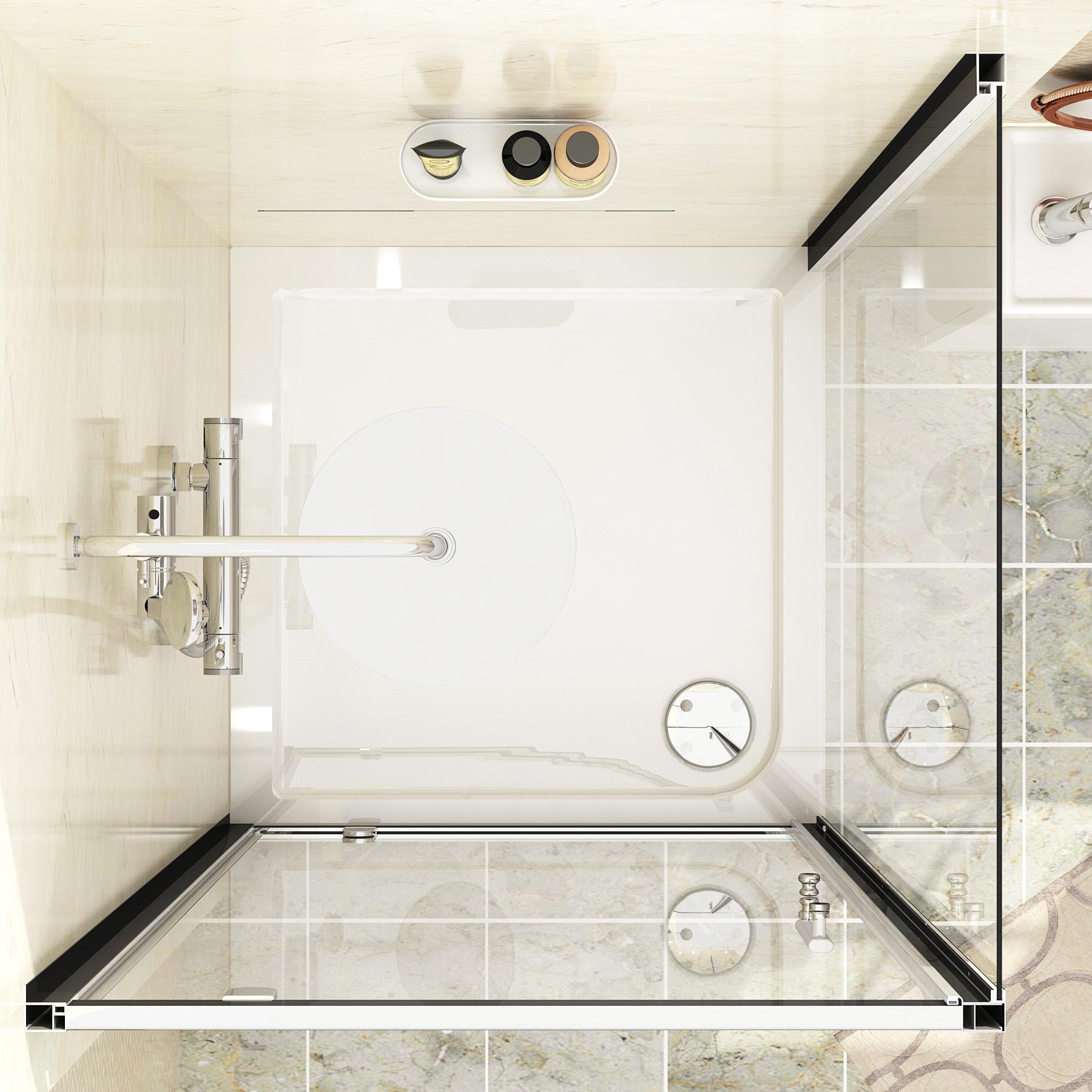 700 x 800mm Pivot Shower Enclosure Suite with Venera Rimless Wall Hung Pan & Basin Unit