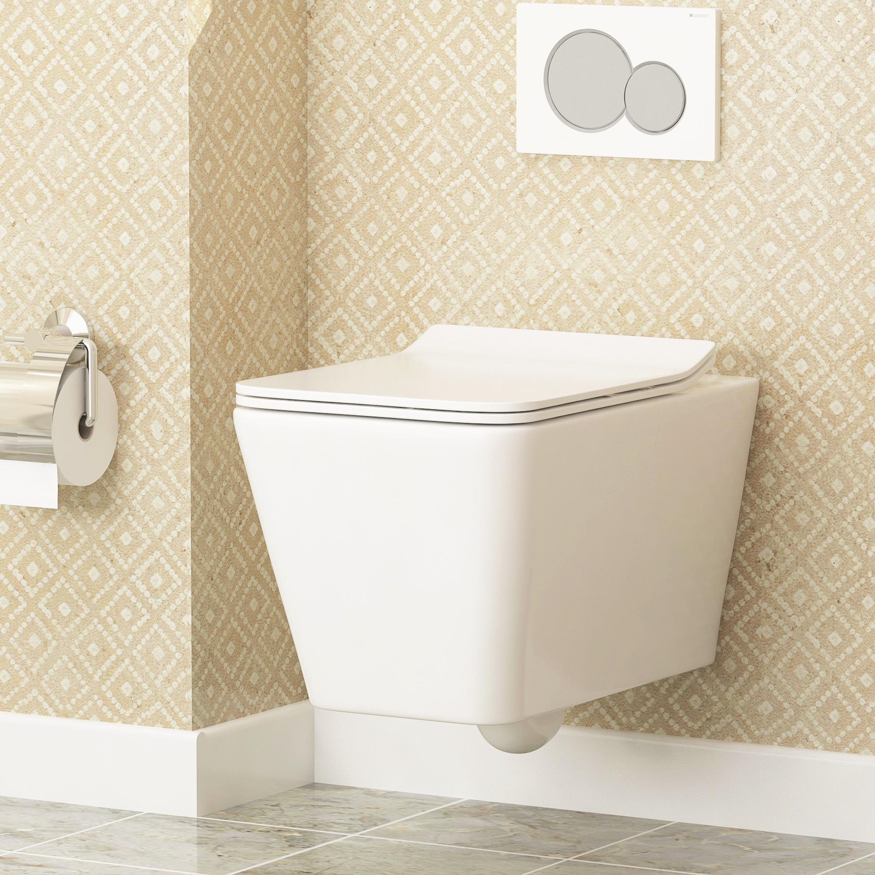 700 x 800mm Pivot Shower Enclosure Suite with Venera Rimless Wall Hung Pan & Basin Unit