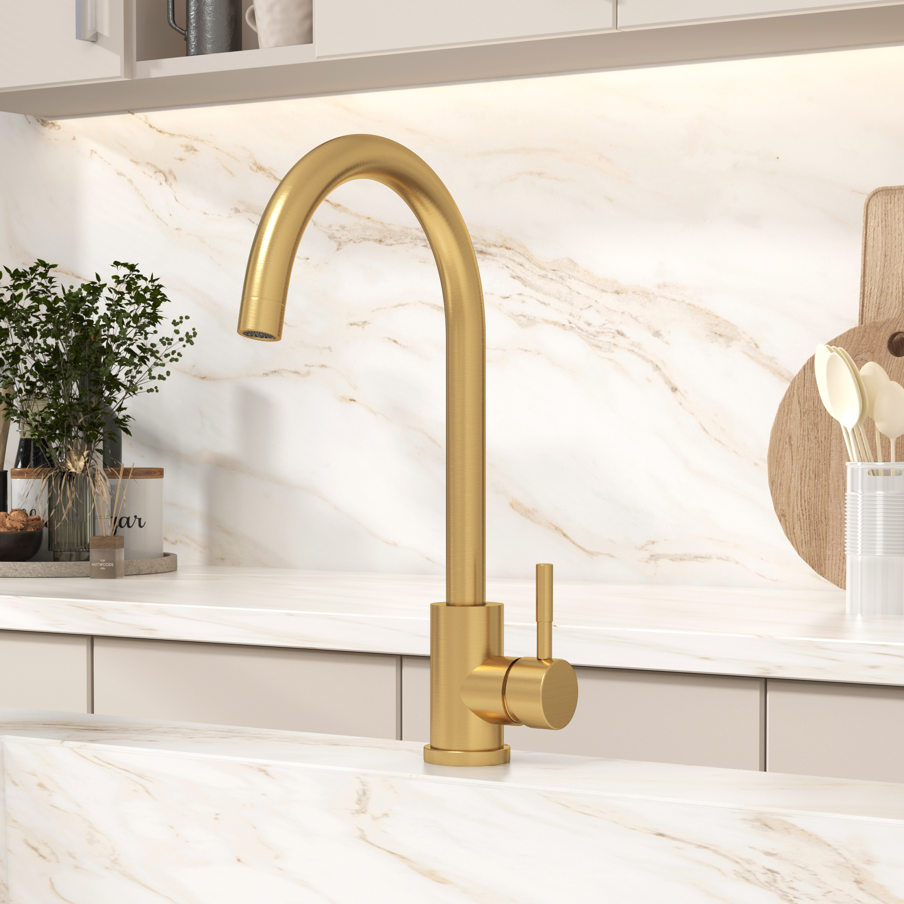 Kent Single Lever Kitchen Mono Mixer Sink Tap Swivel Spout - Multiple Colours