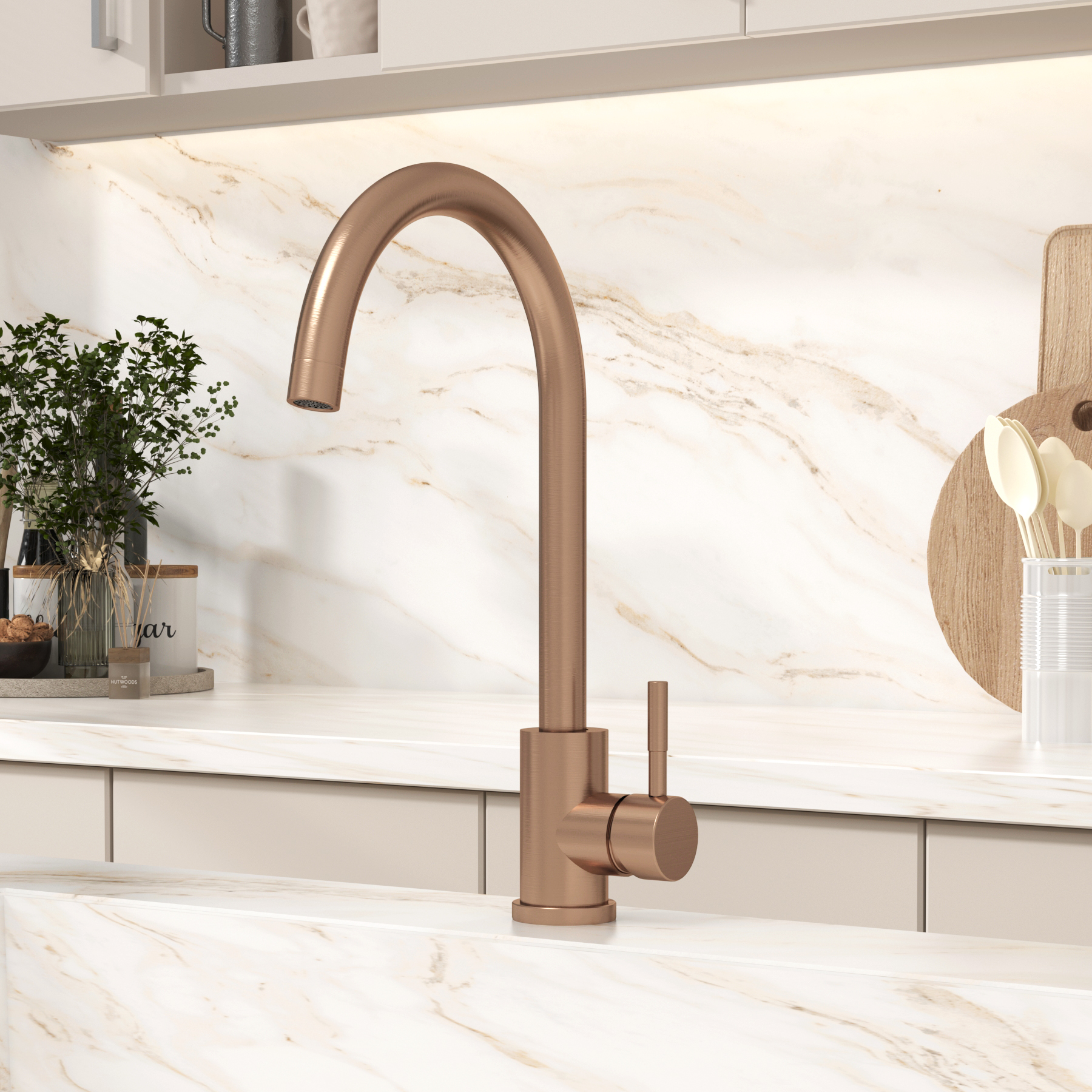 Kent Single Lever Kitchen Mono Mixer Sink Tap Swivel Spout - Multiple Colours