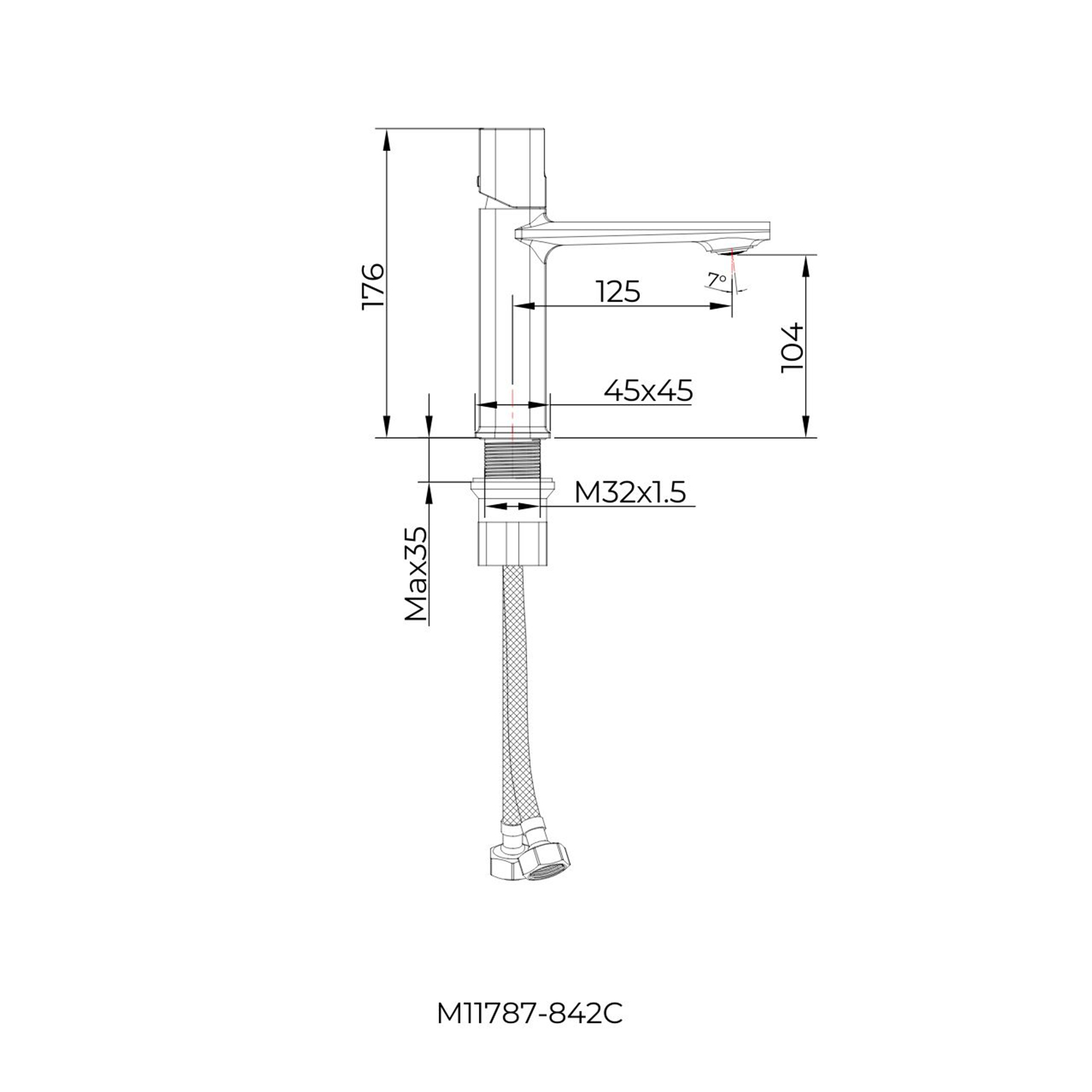 Spin Mono Basin Mixer Tap Elegant Design - Chrome