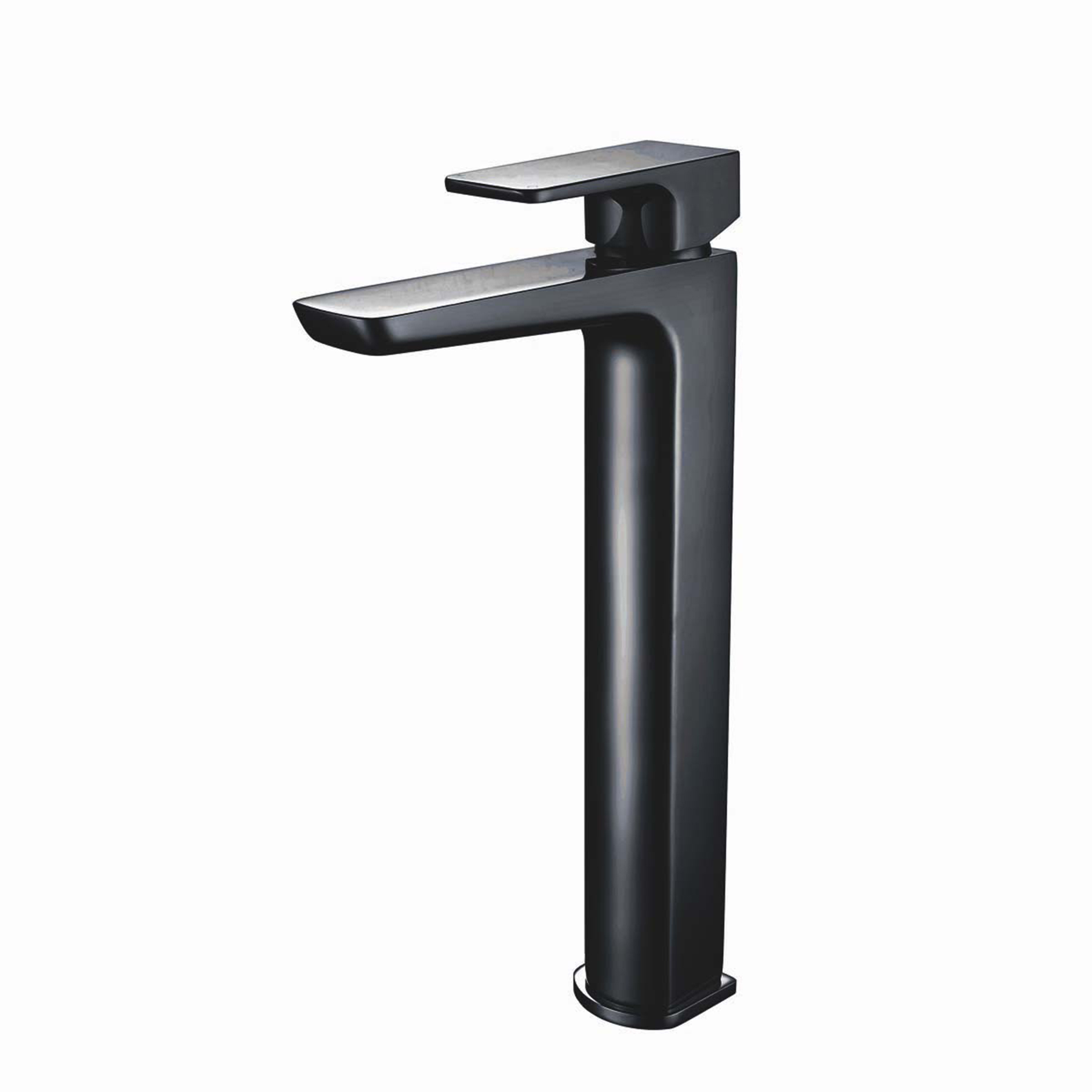 Muro High Rise Mono Basin Mixer Tap Sleek Design - Matt Black