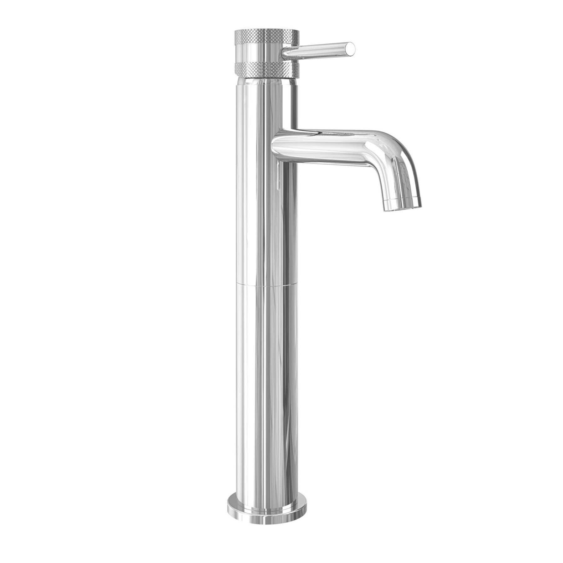 Core Round High Rise Mono Basin Mixer Tap Sleek Design - Chrome