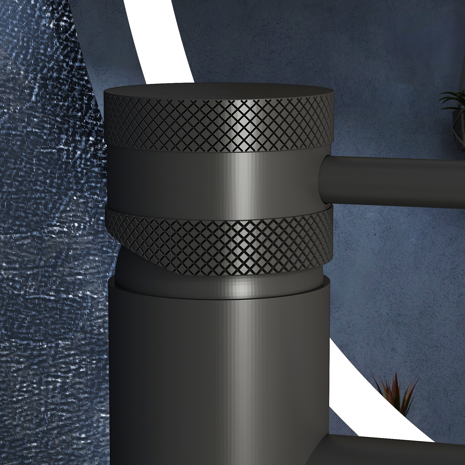 Core Round High Rise Mono Basin Mixer Tap Sleek Design - Matt Black