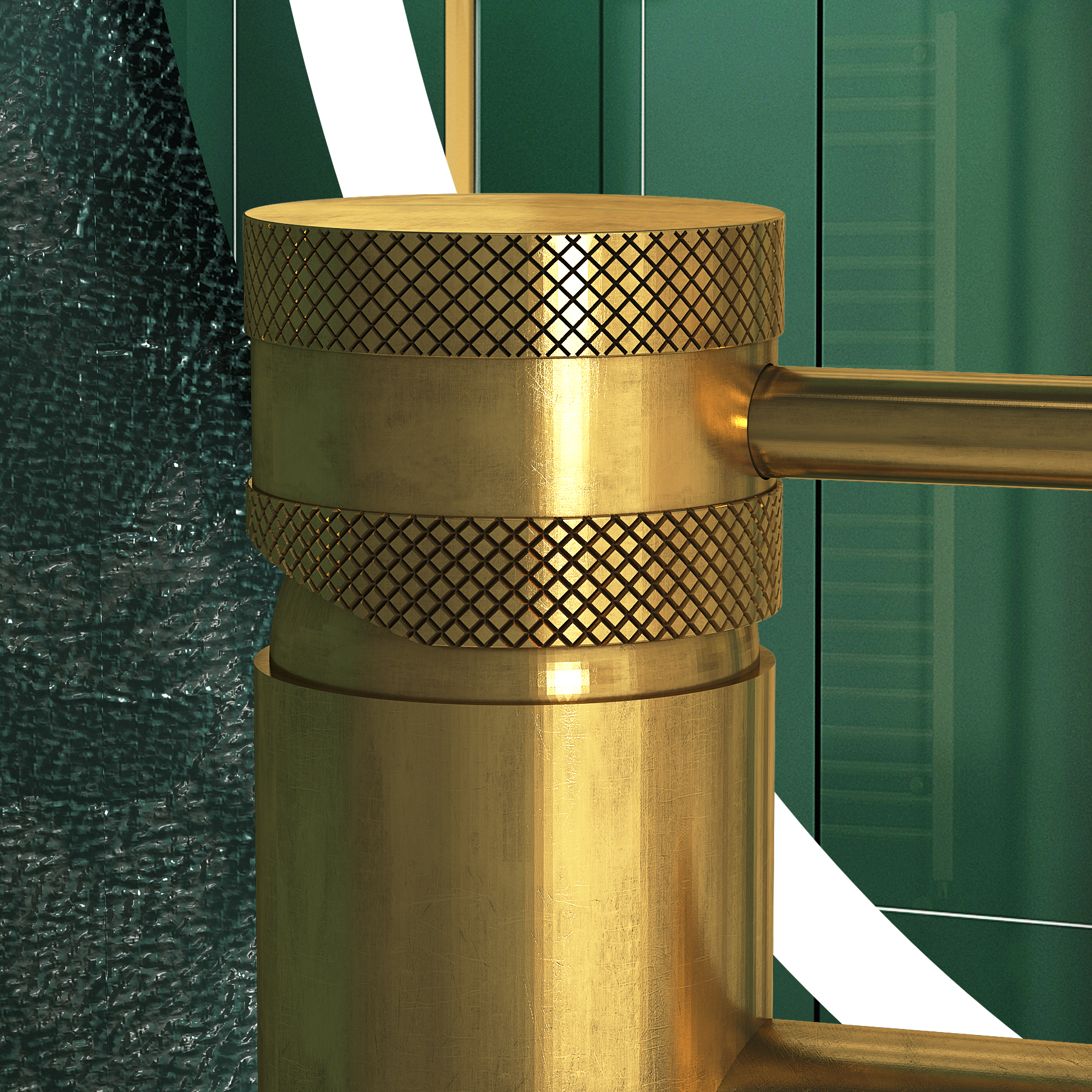 Core Round High Rise Mono Basin Mixer Tap Sleek Design - Brushed Brass
