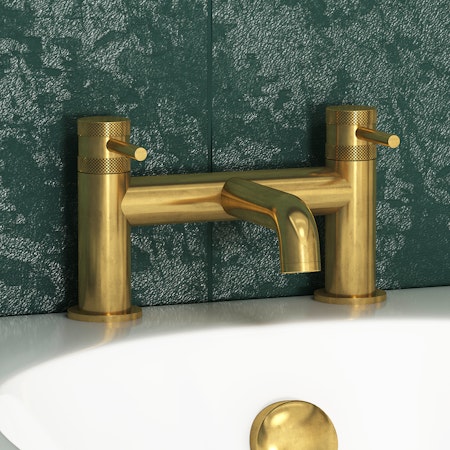 Core Deck Mounted Bath Filler Tap - Brushed Brass