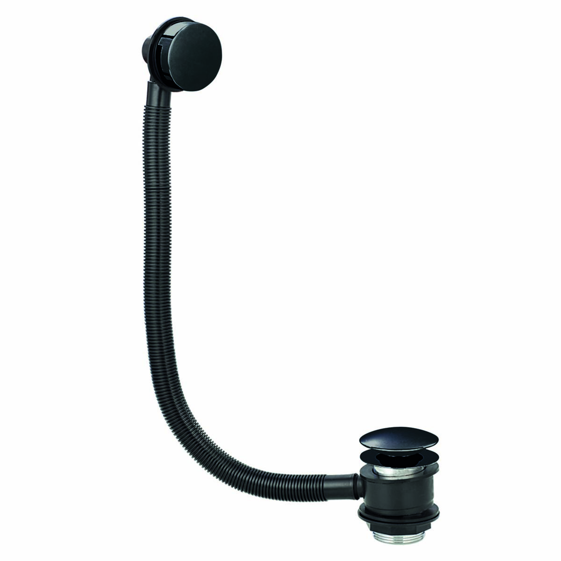Majestic Matt Black Pop-Up Bath Waste with Overflow