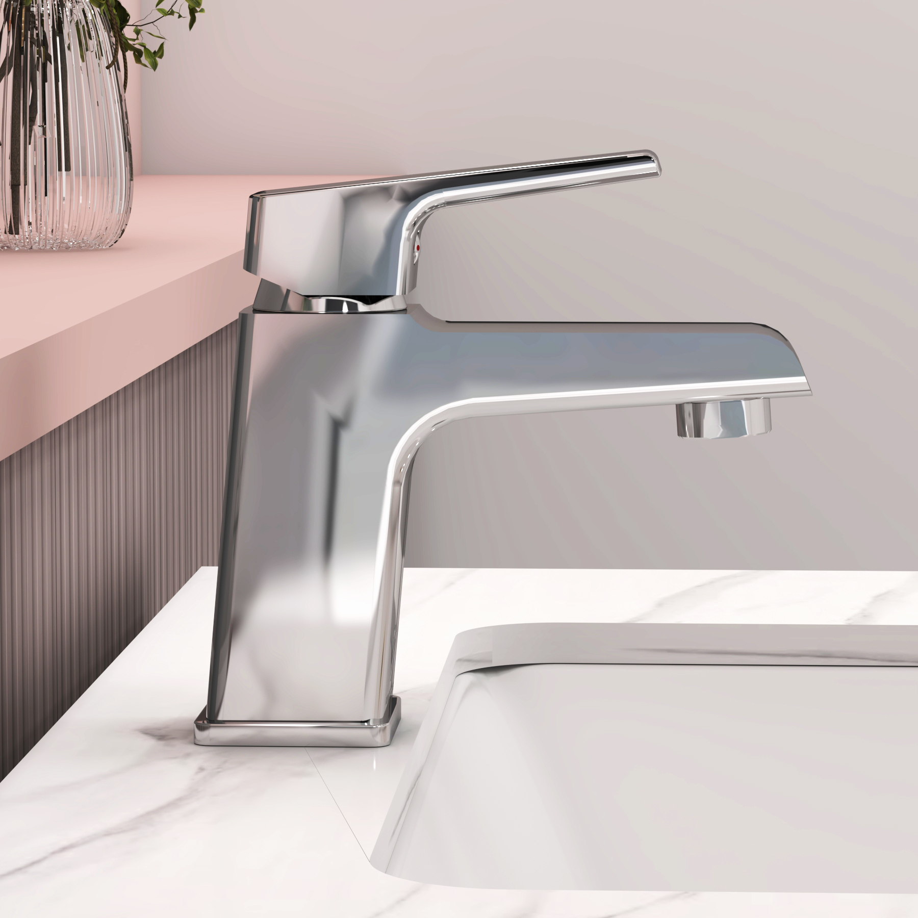 Cora Mono Basin Mixer Tap Elegant Design - Chrome