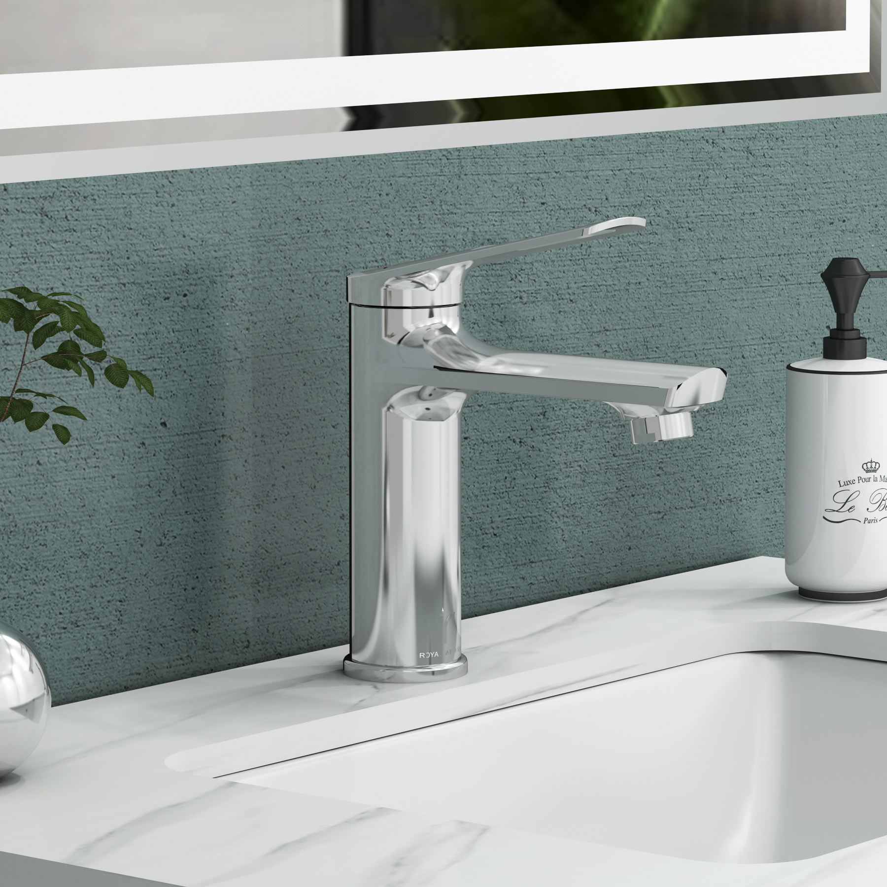 Luxe Mono Basin Mixer Tap Deck Mounted Elegant Design - Chrome