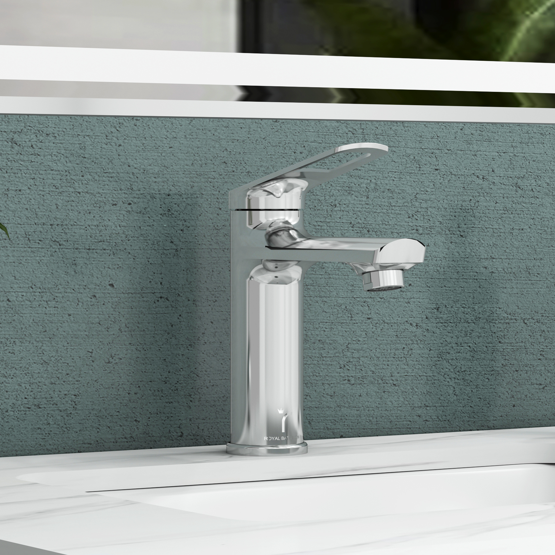 Luxe Mono Basin Mixer Tap Deck Mounted Elegant Design - Chrome