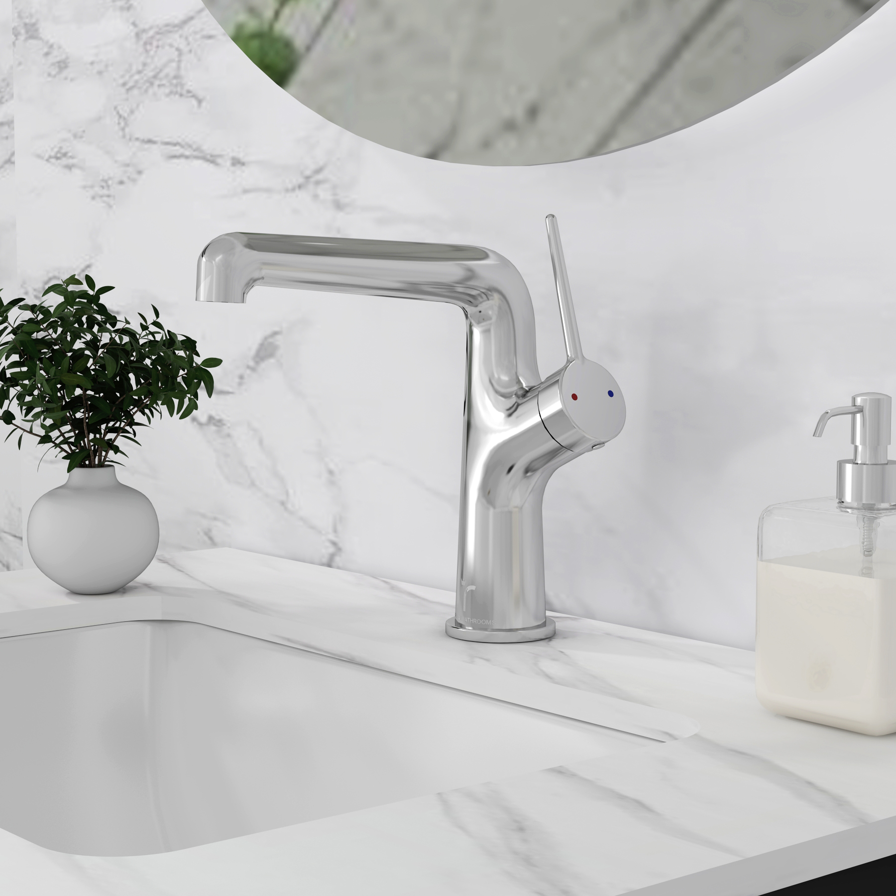Noir Mono Basin Mixer Tap Elegant Design - Chrome