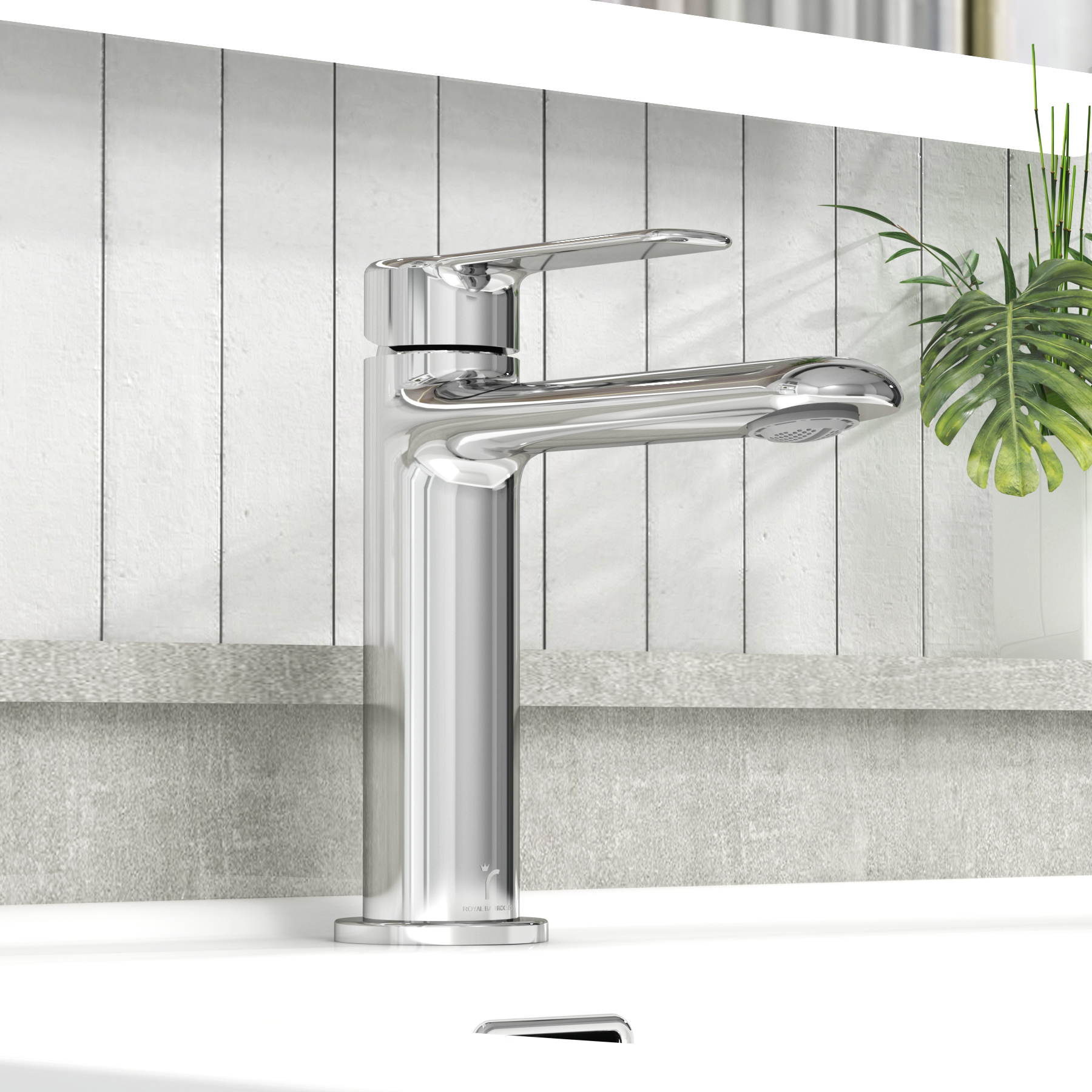 Luxe Modern Mono Basin Mixer Tap Elegant Design - Chrome
