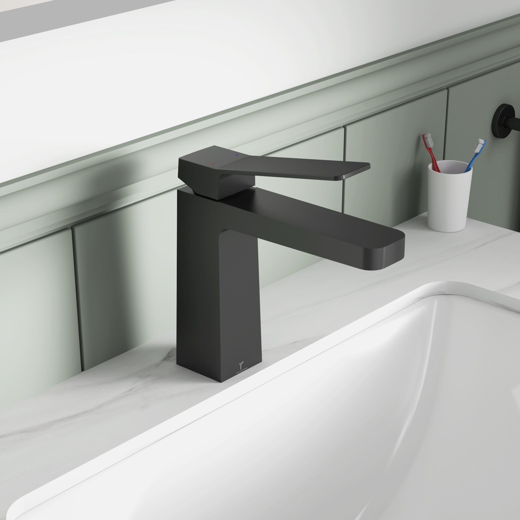 Astra Mono Basin Mixer Tap Elegant Design - Matt Black