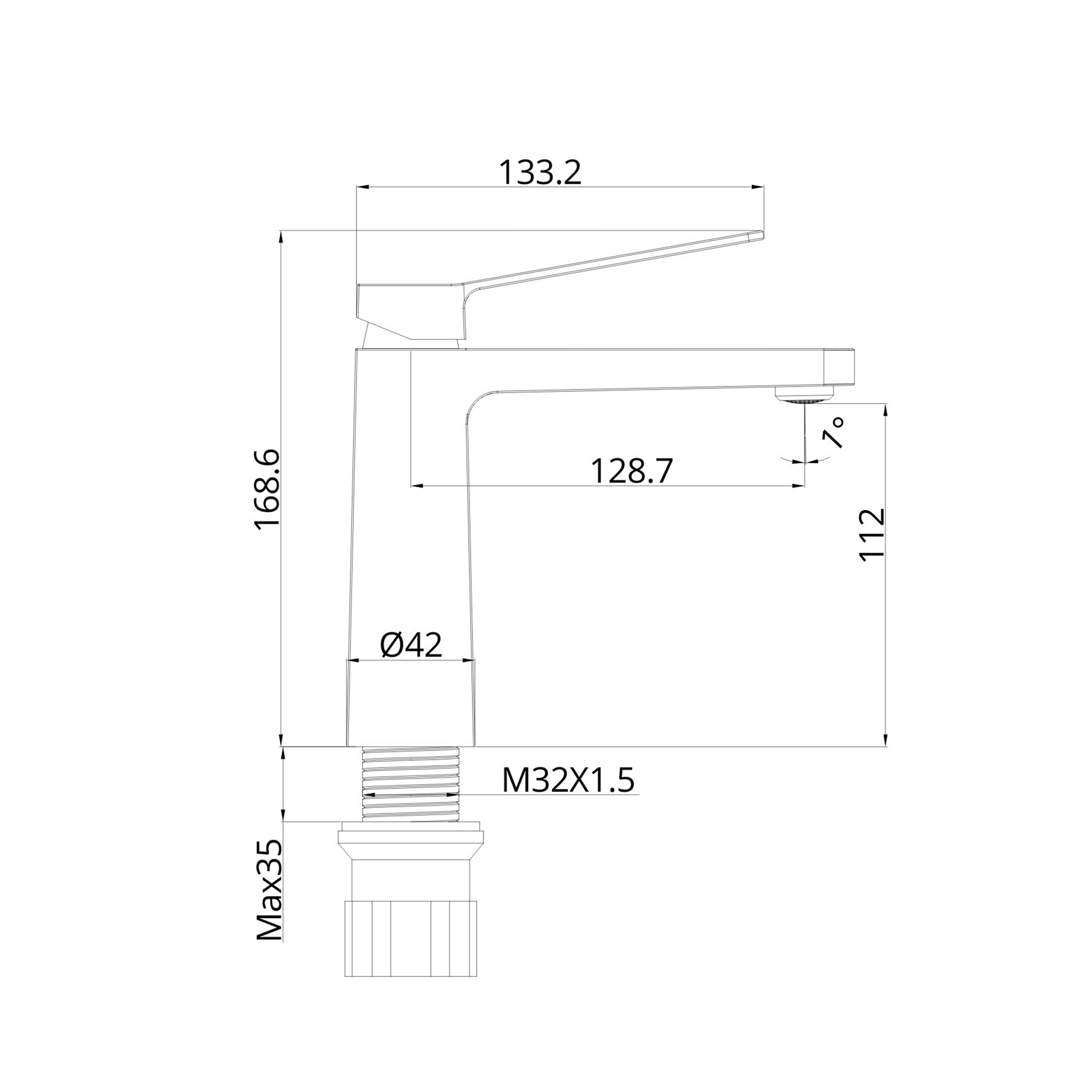 Astra Mono Basin Mixer Tap Chrome Elegant Design