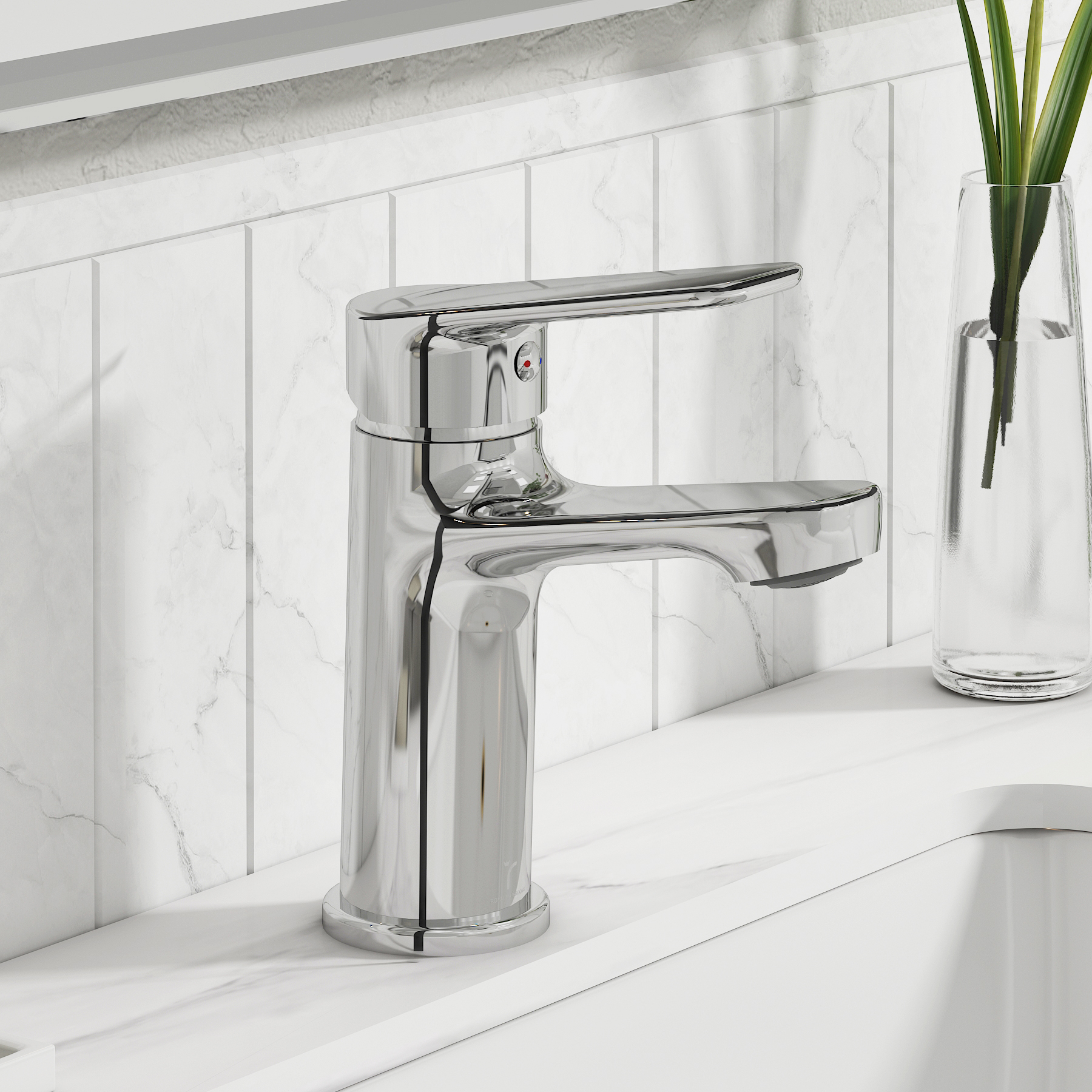 Luxe Mono Basin Mixer Tap Elegant Design - Chrome