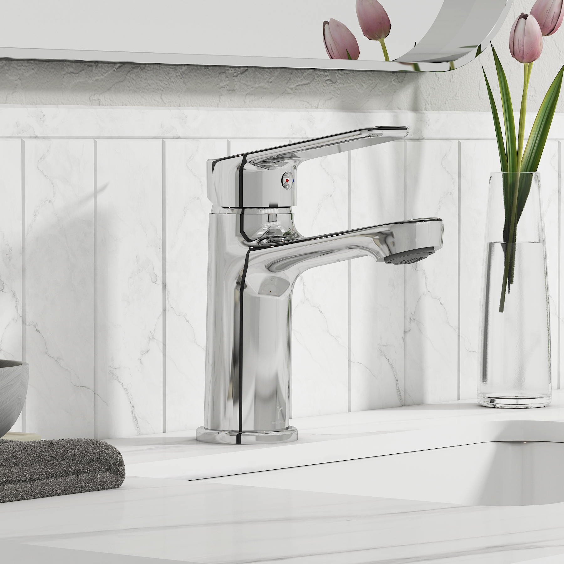 Luxe Mono Basin Mixer Tap Elegant Design - Chrome