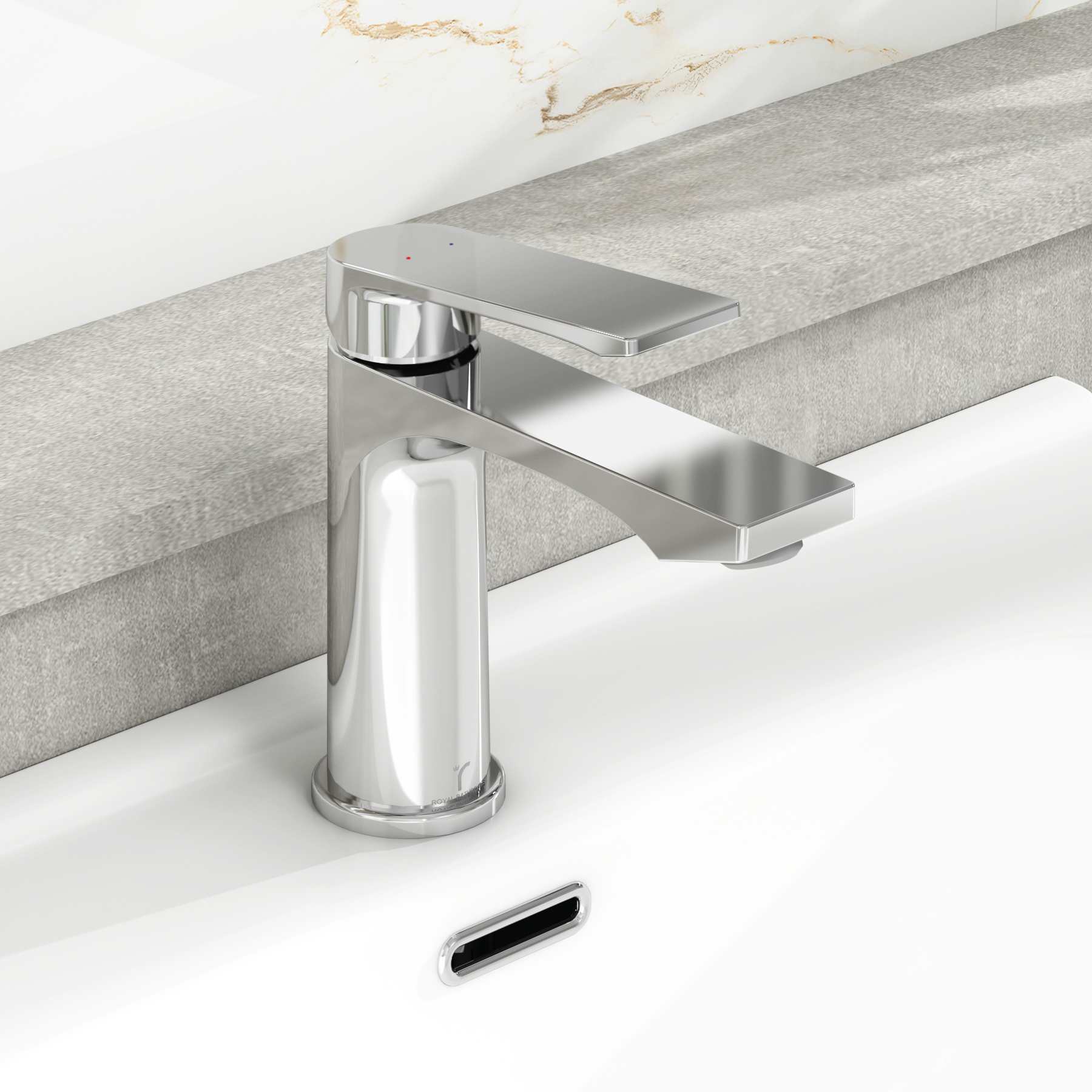 Cora Mono Basin Mixer Lever Tap Elegant Design - Chrome