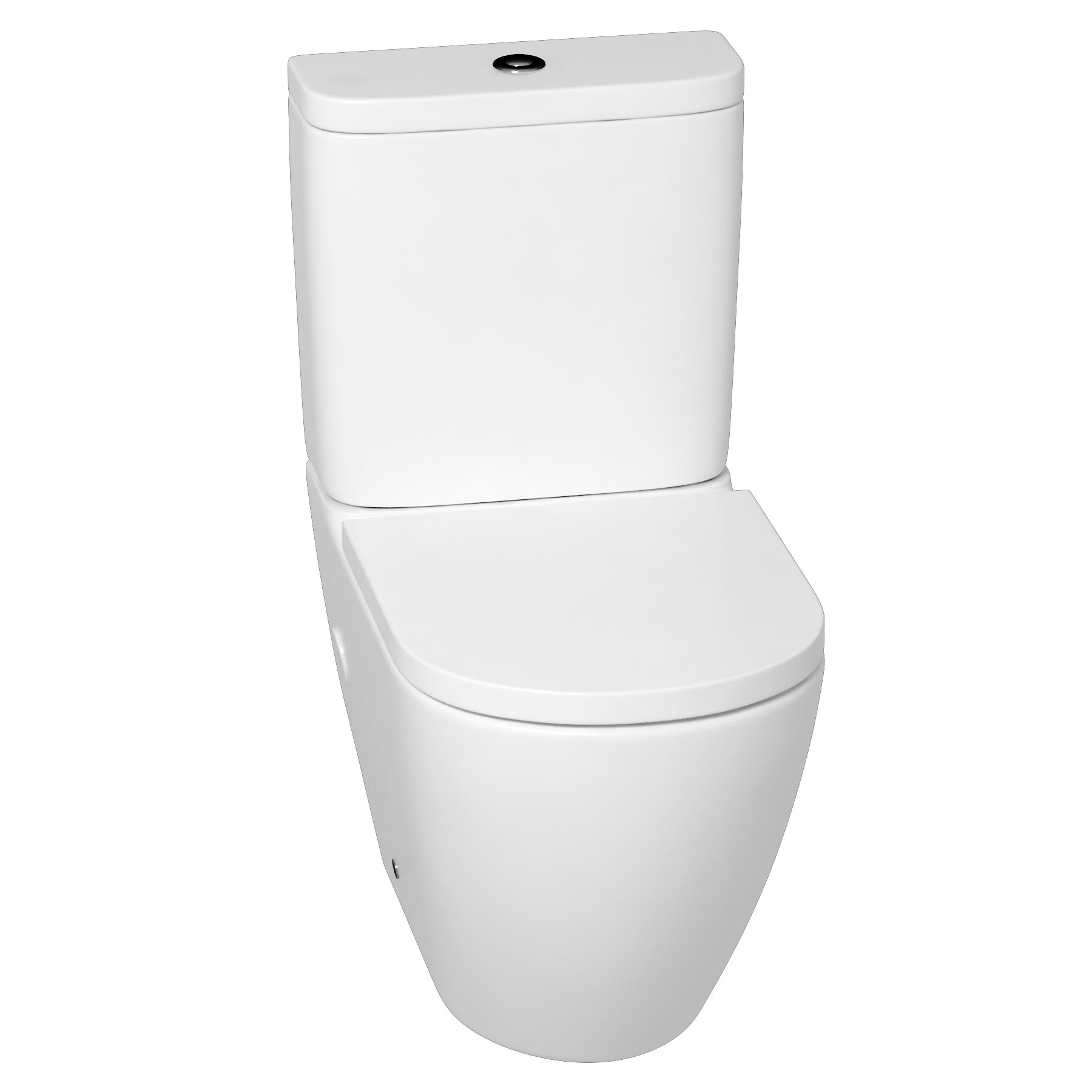 Elva Close Coupled Rimless Toilet and Soft Close Seat with Cistern