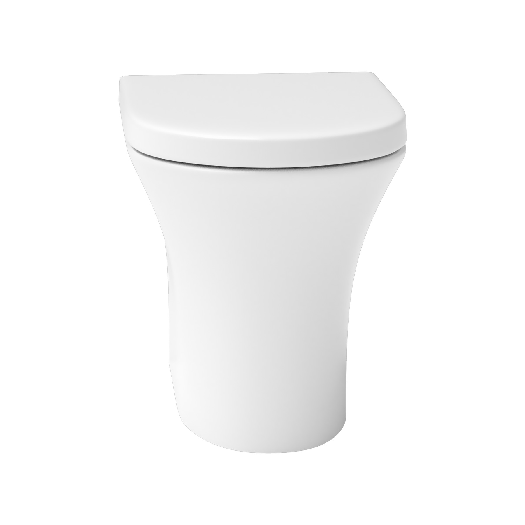 Rimless Back to Wall Toilet Pan with Soft Close Seat - Breeze