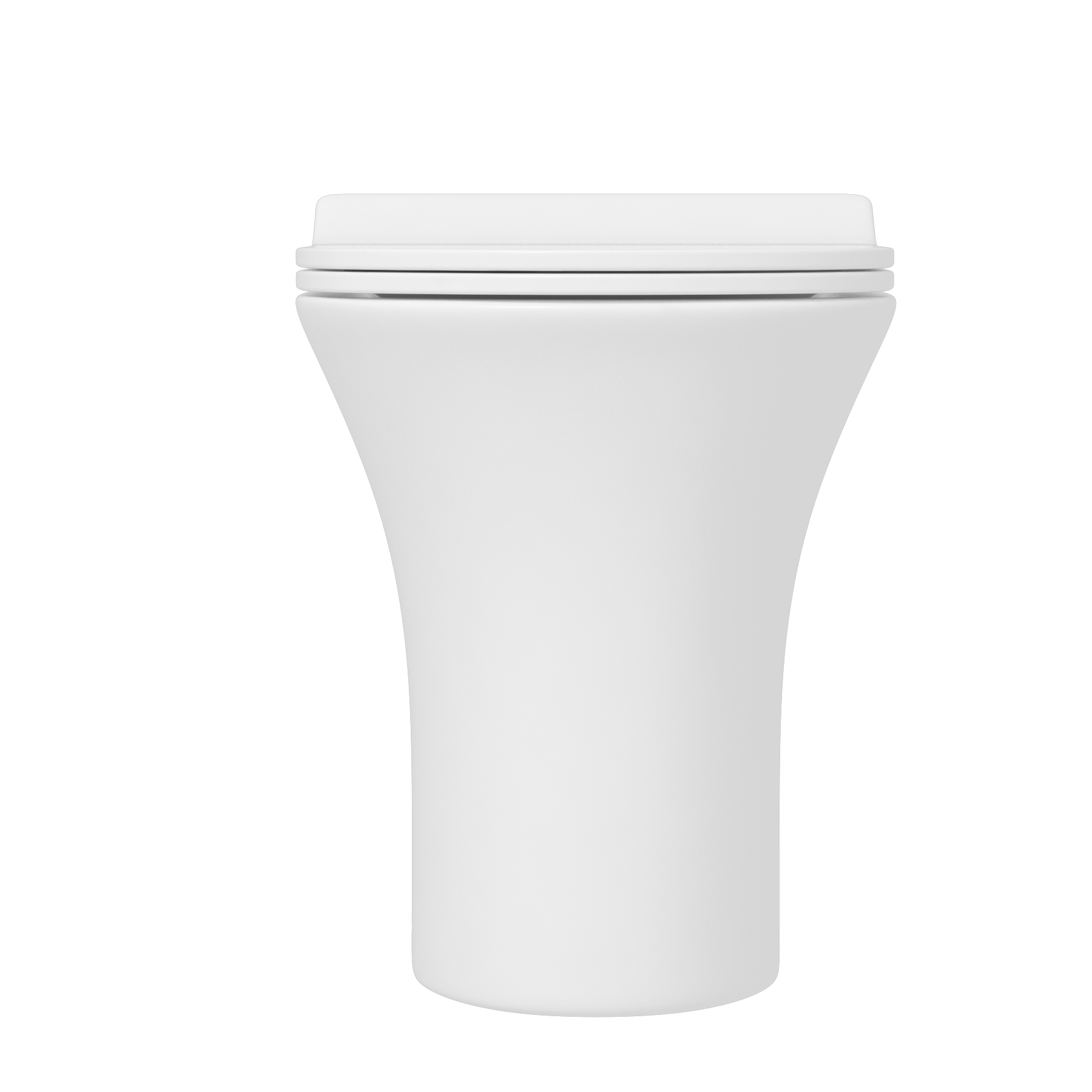 Rimless Back to Wall Toilet Pan with Slim Soft Close Seat - Breeze