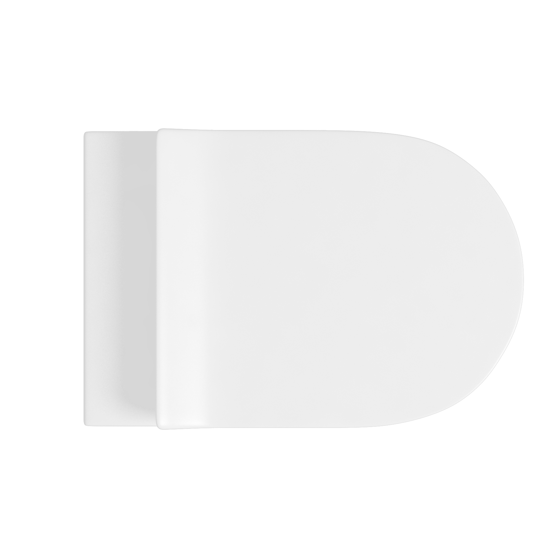 Rimless Back to Wall Toilet Pan with Slim Soft Close Seat - Breeze