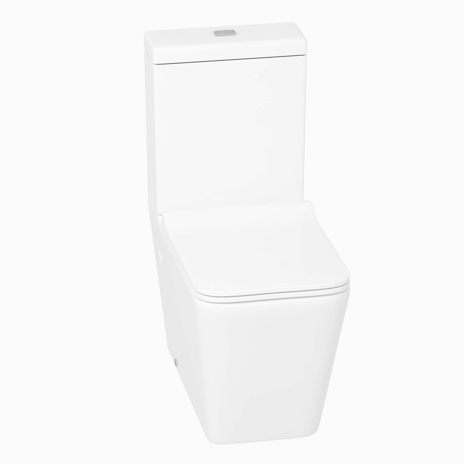 Elena Close Coupled Rimless Toilet and Slim Soft Close Seat with Cistern