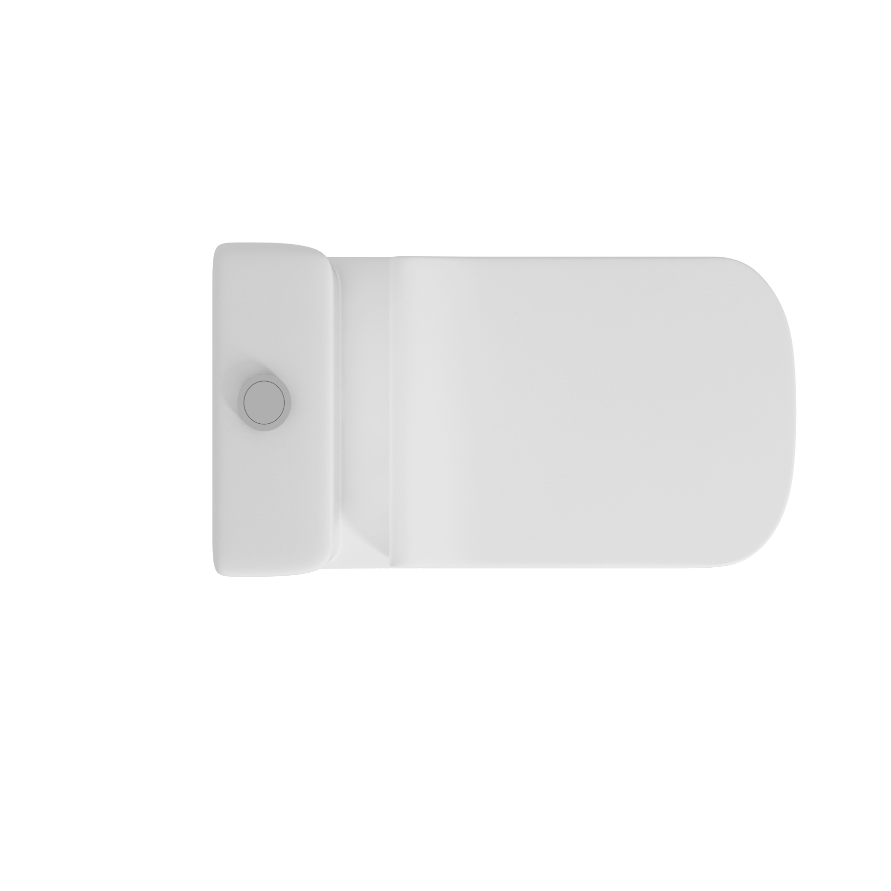 Square Rimless Close Coupled Toilet with Slim Soft Close Seat & Cistern - Qubix