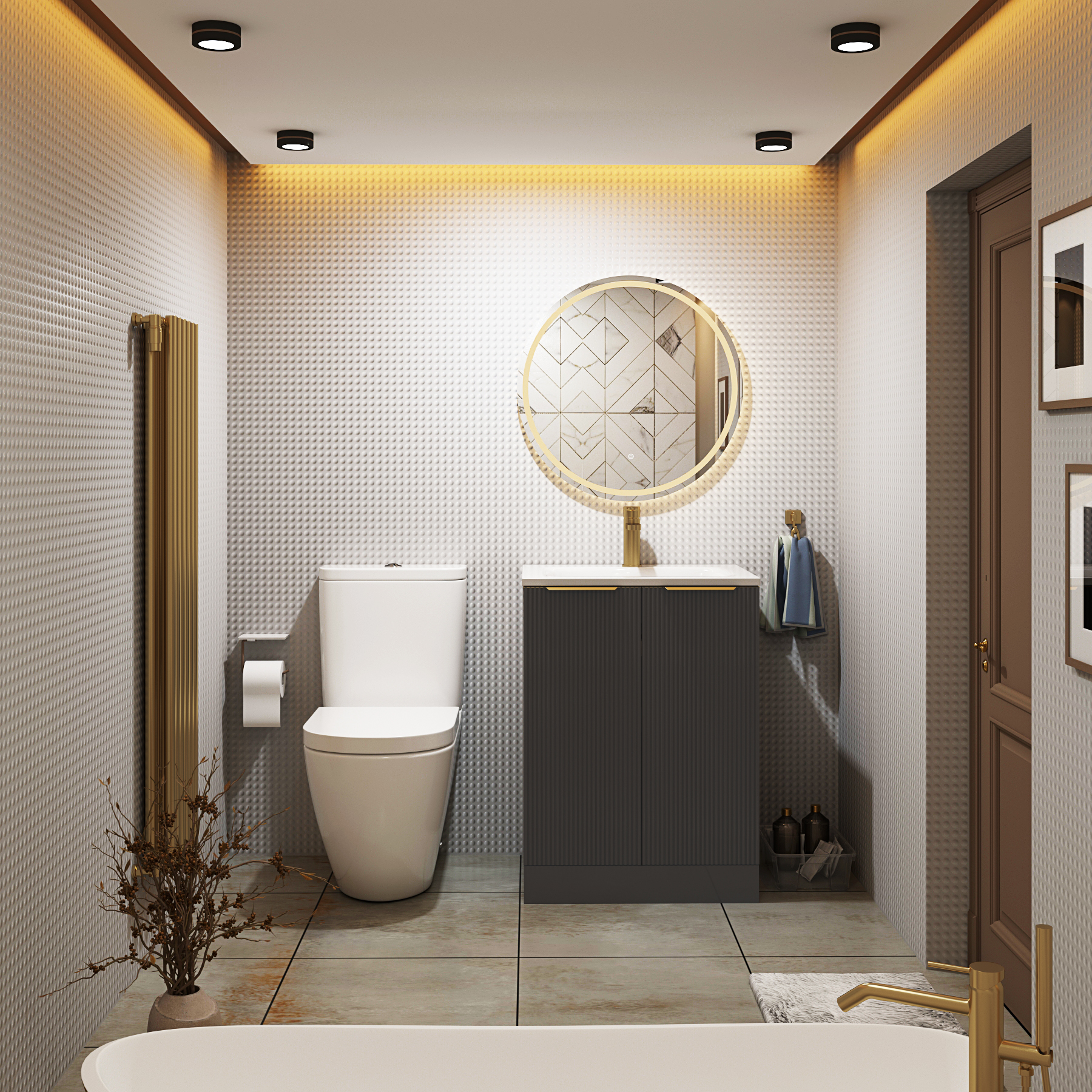 Elva Close Coupled Rimless Toilet and Soft Close Seat with Cistern