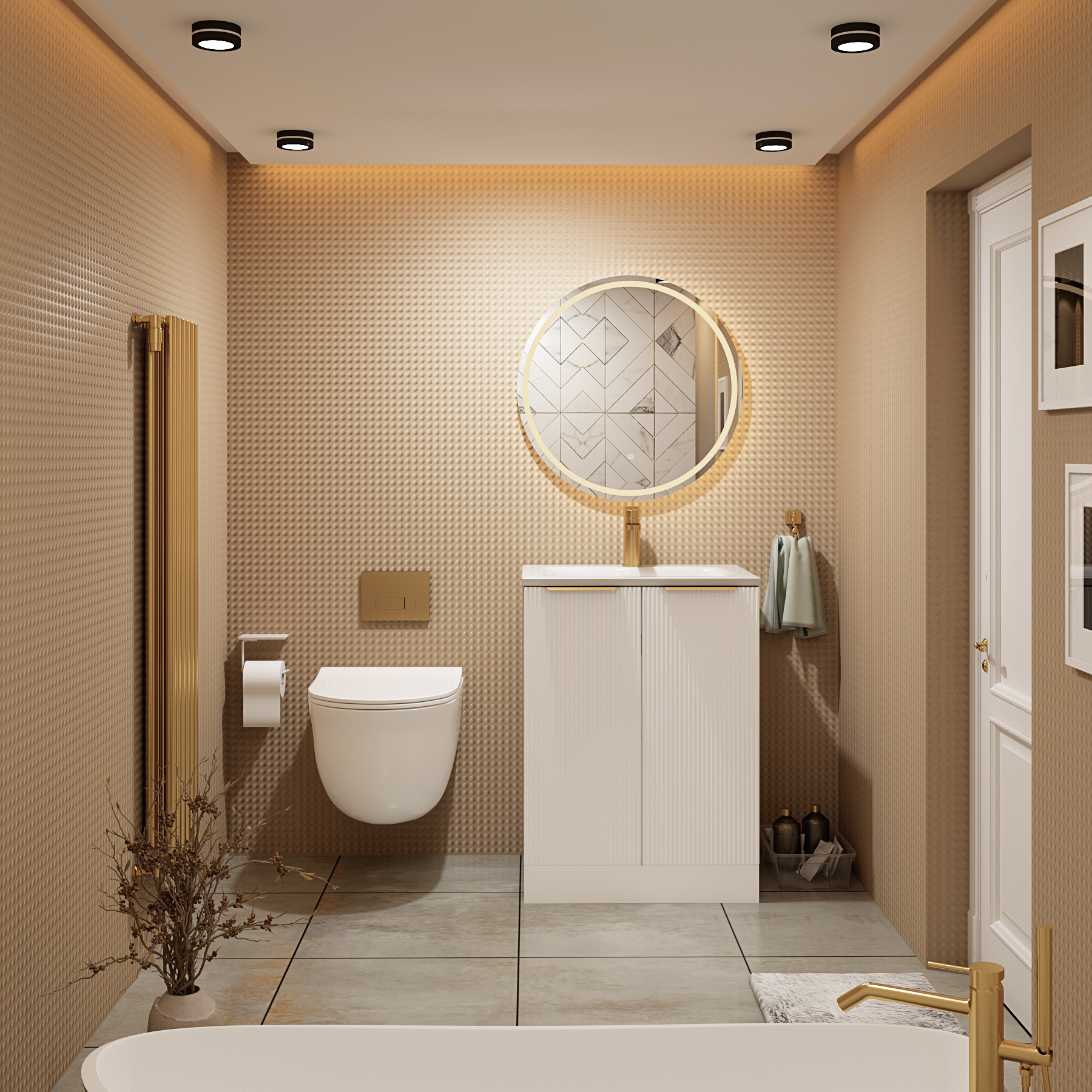 Divine Short Projection Wall Hung Rimless Toilet with Slim Soft Close Seat