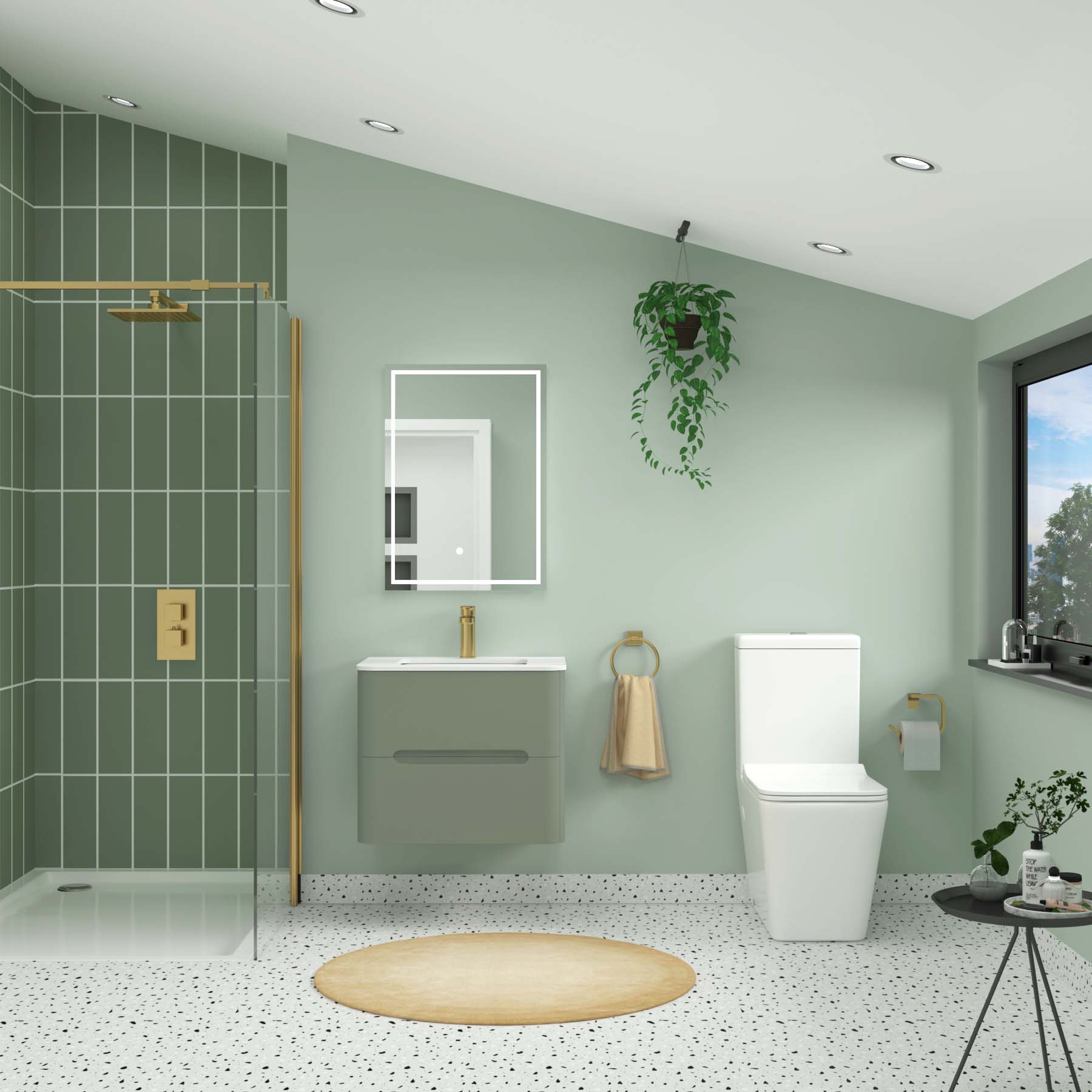 Elena Close Coupled Rimless Toilet and Slim Soft Close Seat with Cistern