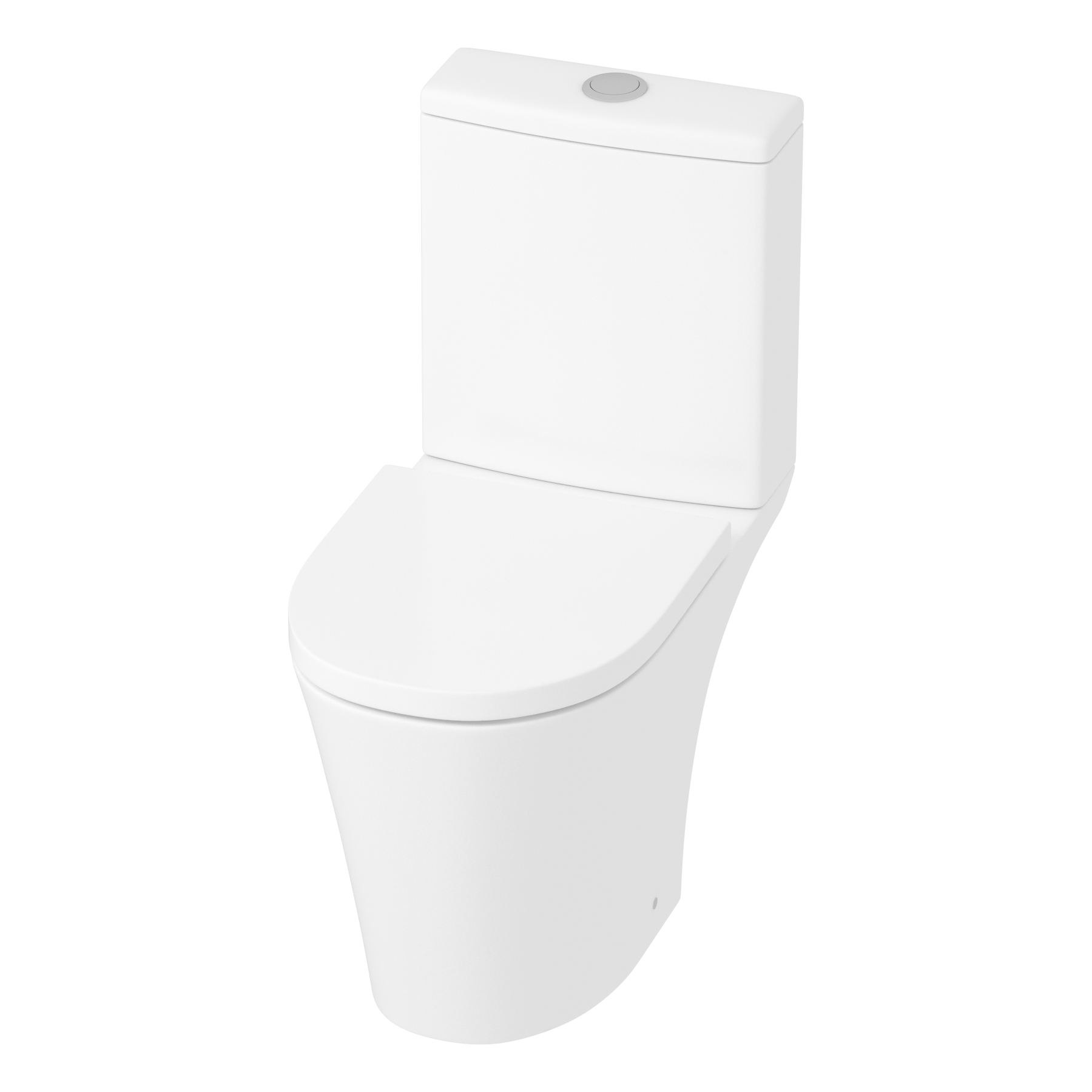 Nova Rimless Close Coupled Toilet with Soft Close Seat and Cistern