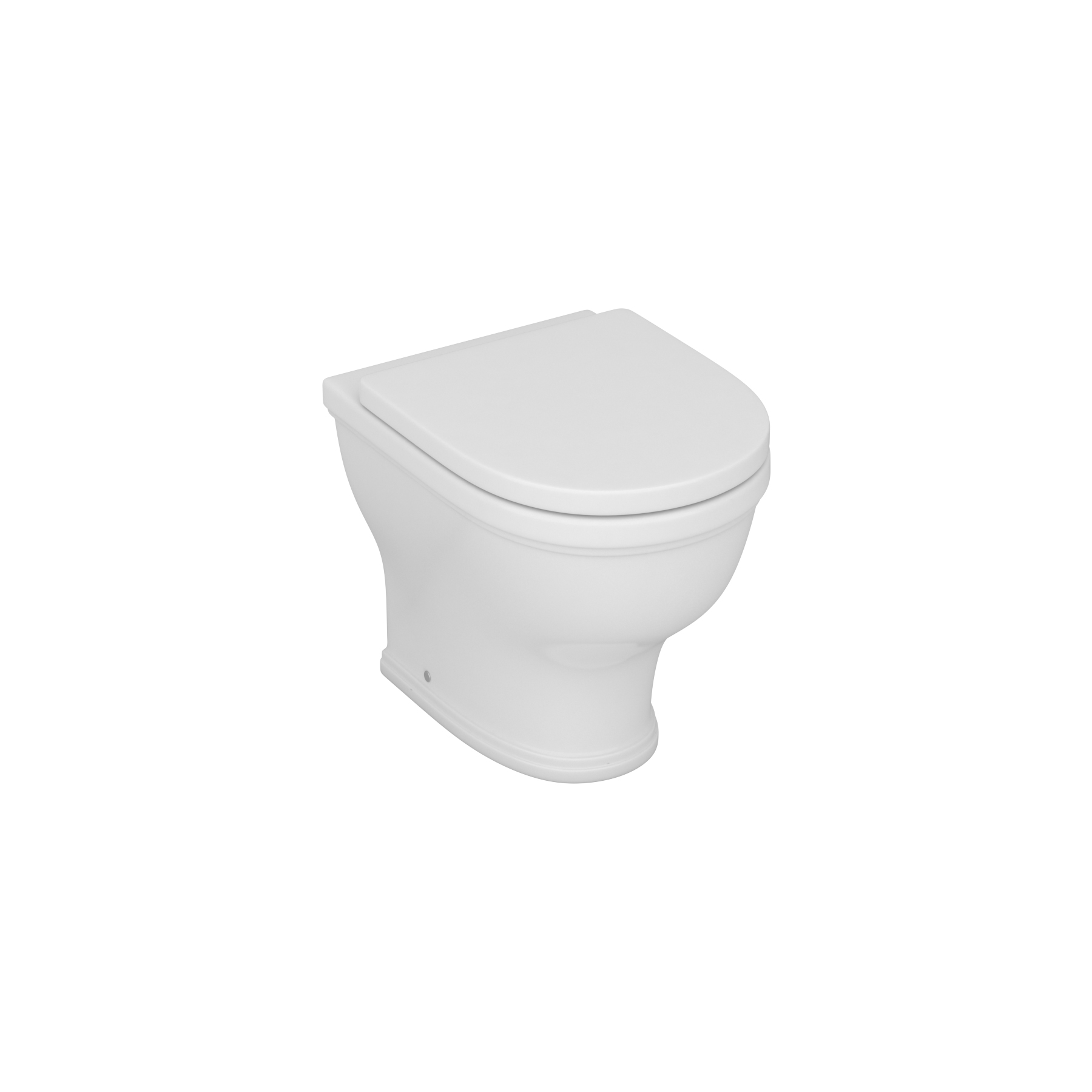 Venice Short Projection Back To Wall Rimless Toilet Round Pan with Soft Close Seat