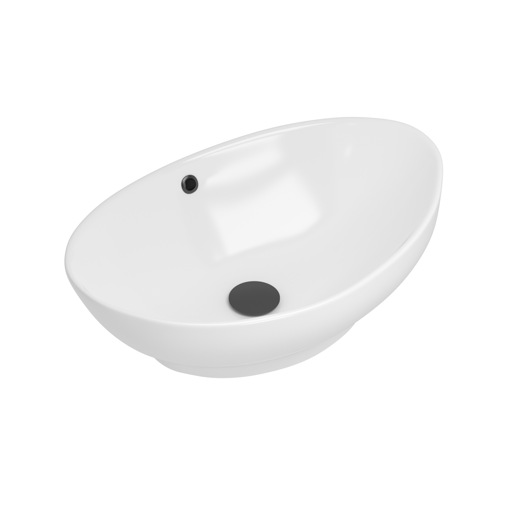 Amaze Oval Counter Top Basin Vessels 588mm Sit On Worktop