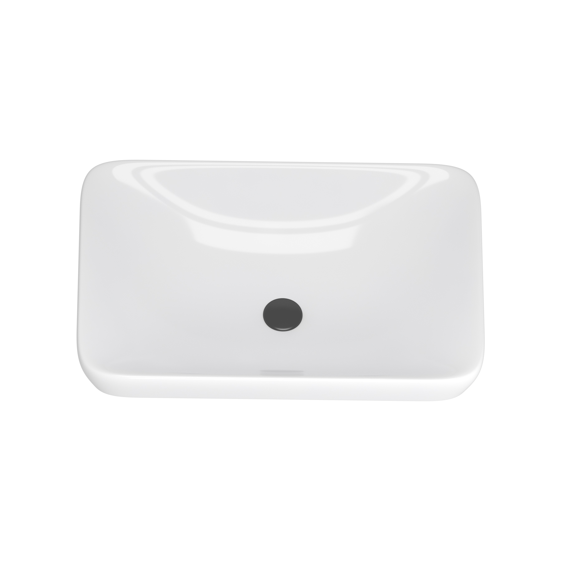 Qubix Rectangular Counter Top Basin Vessels 520mm  Sit On Worktop