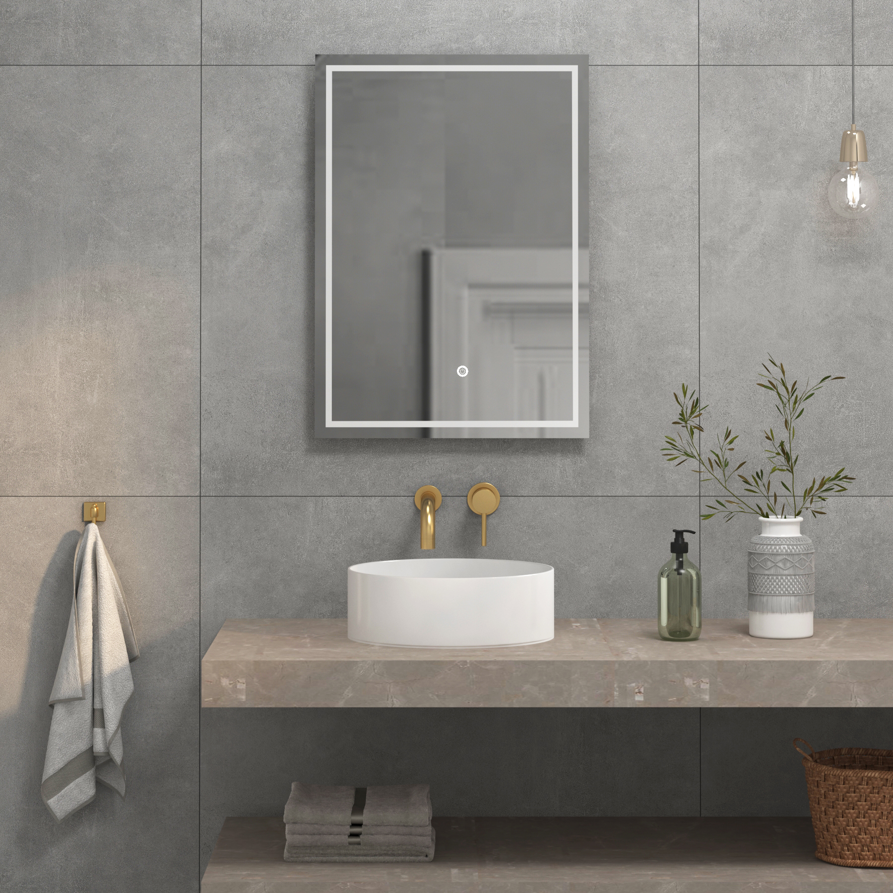 Art Round Counter Top Basin Vessels 360mm  Sit On Worktop