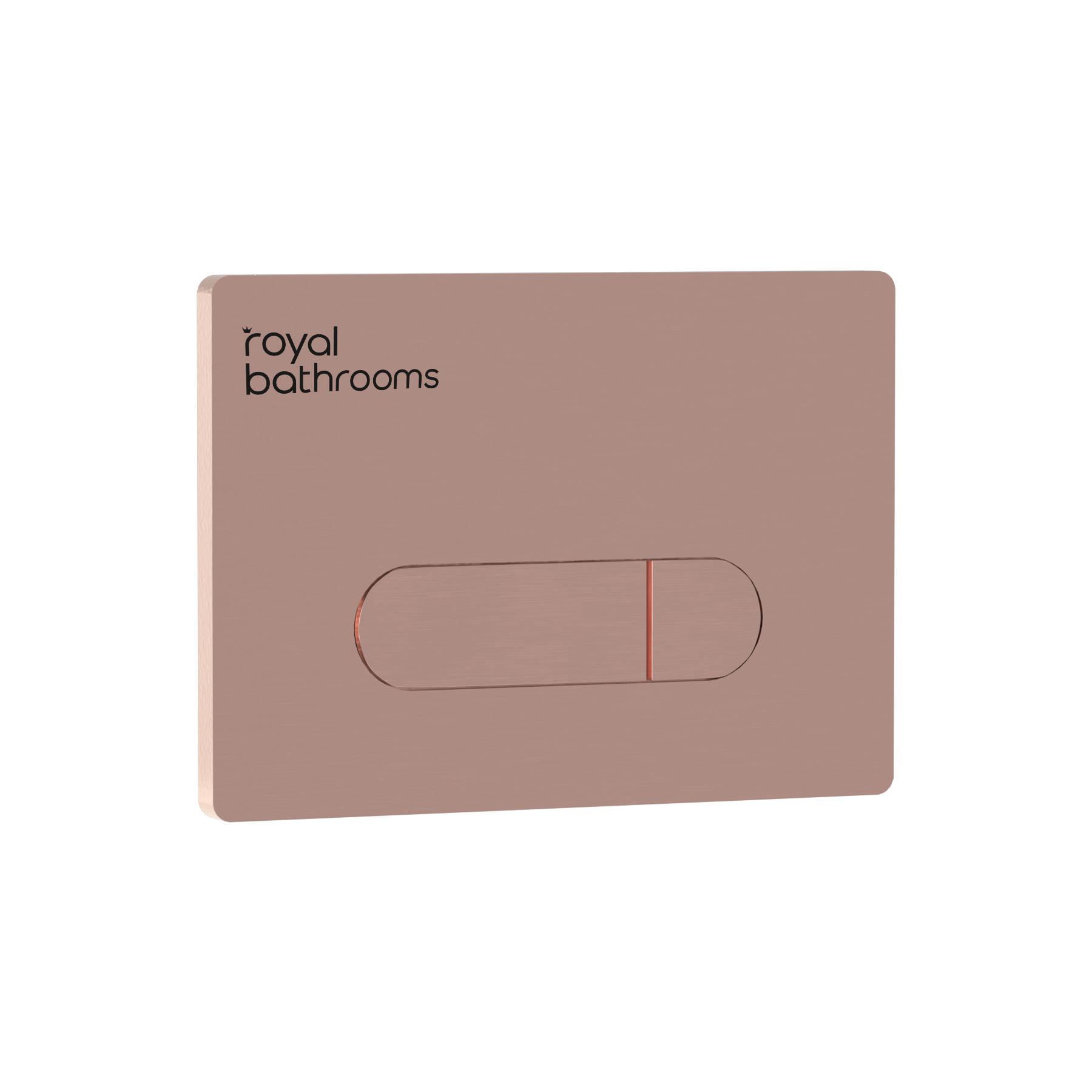 Aqua Wall Hung Toilet Frame with Dual Flush Concealed Cistern & Square Brushed Bronze Plate 