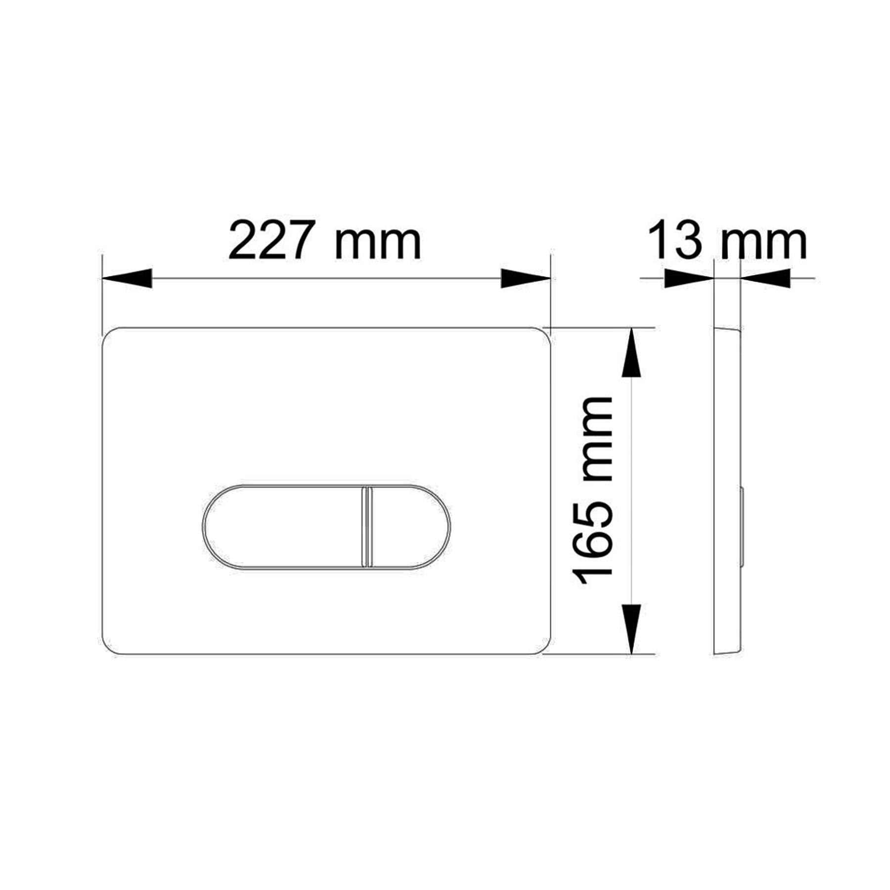 Elena Wall Hung Rimless Toilet with Soft Close Seat & Black Plate Wall