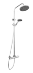 Grace Chrome Round Thermostatic Bar Shower With Kit