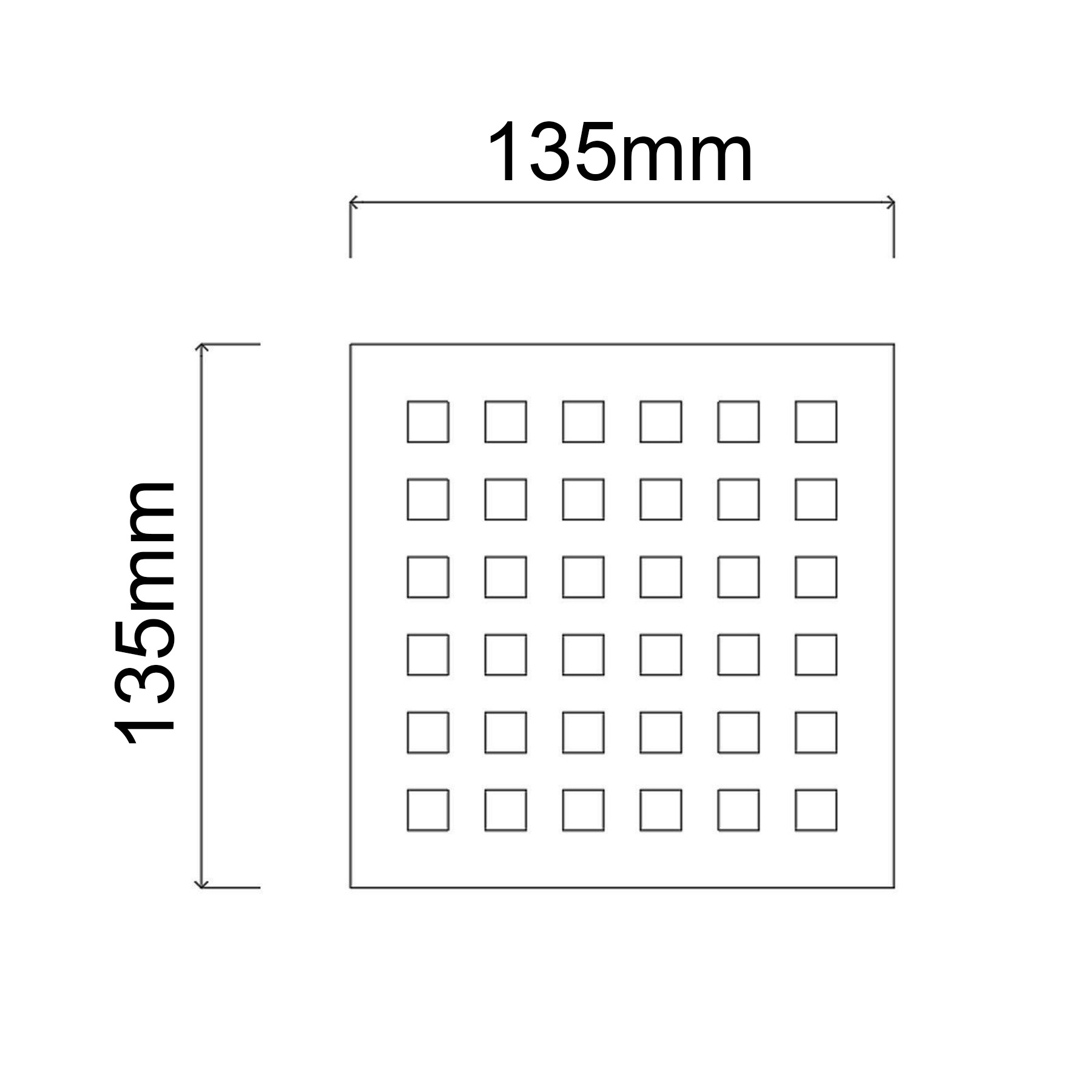 Brushed Nickel Square Shower Tray Waste Drain Cover