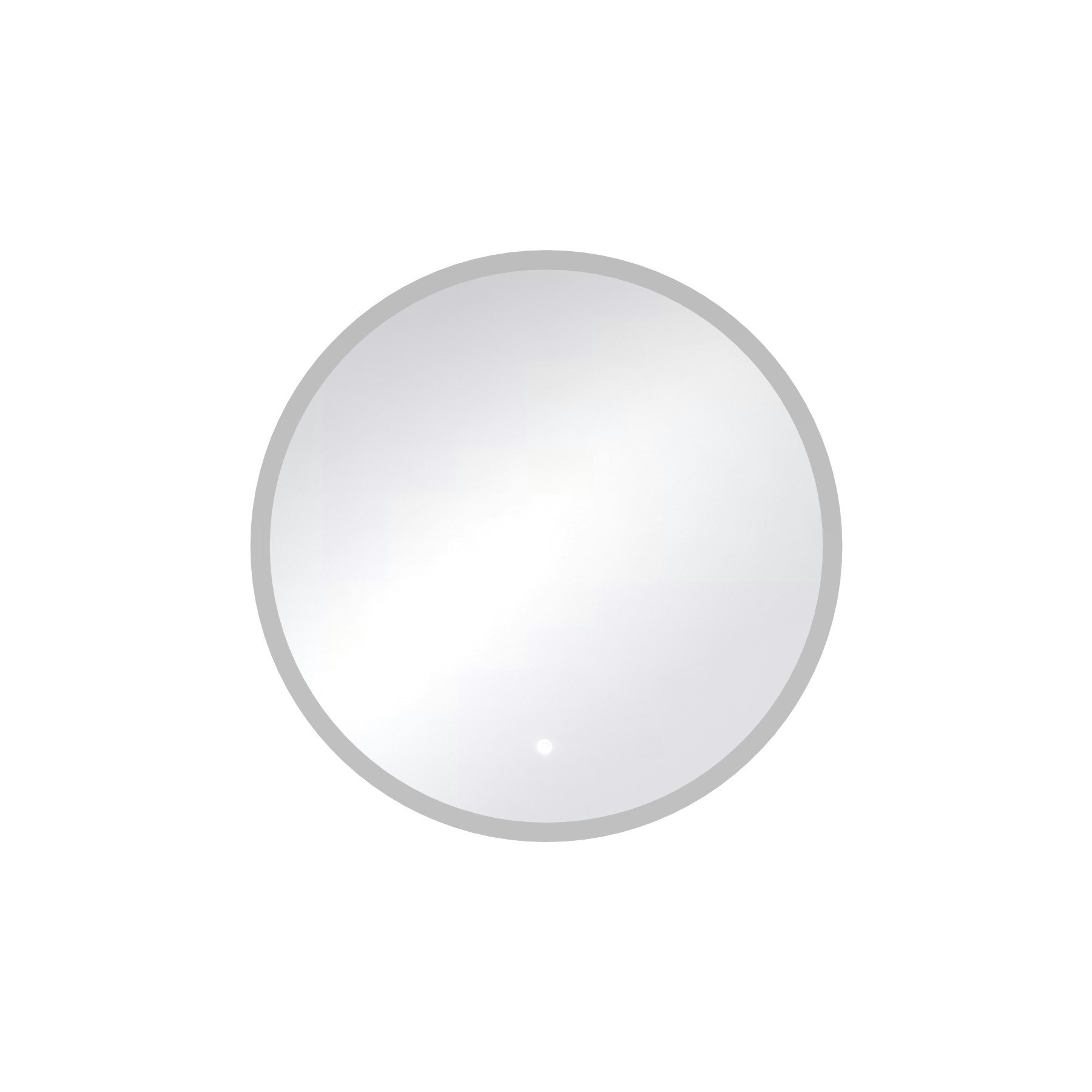 Enso Backlit LED Illuminated Anti-Fog Frameless Round Mirror with Demister Pad & Touch Sensor
