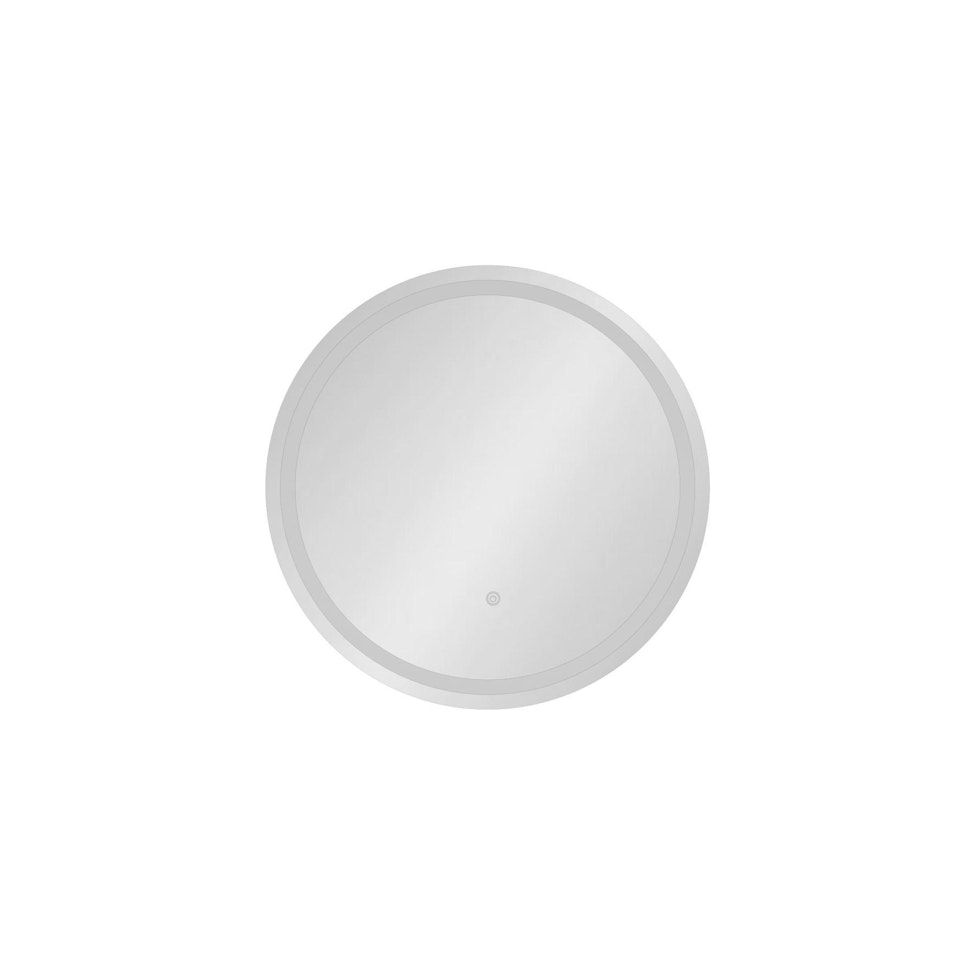 Enso 600 x 600mm Round LED Illuminated Anti-Fog Mirror with Touch Sensor