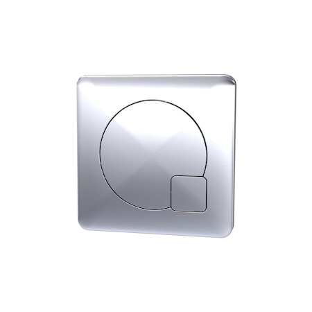 Nuie Square Dual Flush Chrome WC Push Button